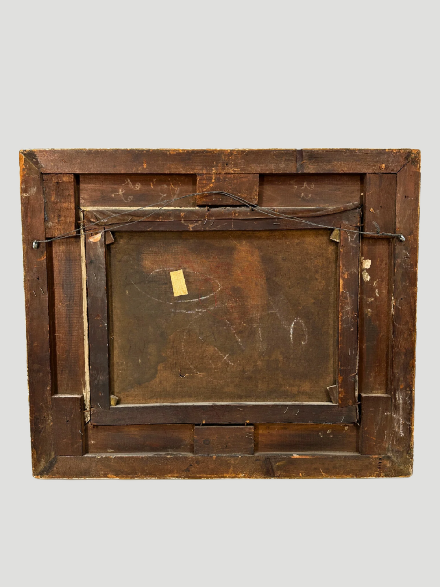19th Century Landscape Painting Gilt Frame Antique