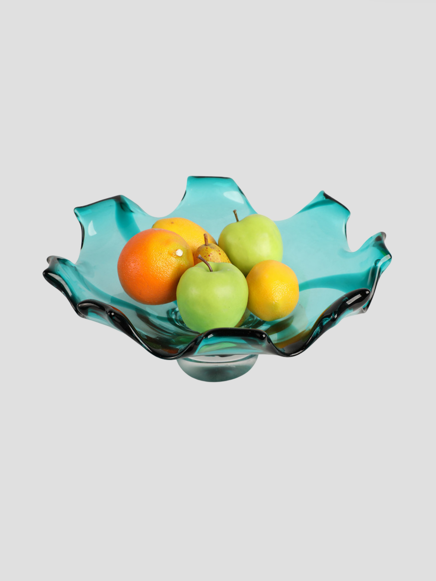 Blue Blown Glass Bowl