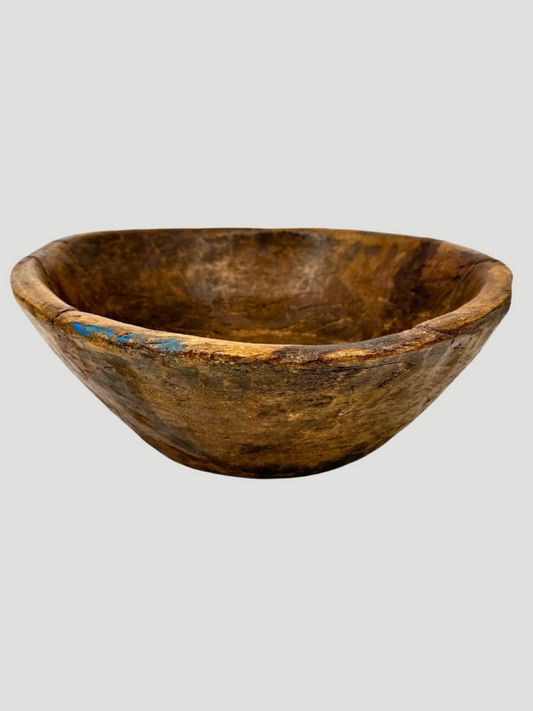 Antique Burl Fruitwood Bowl