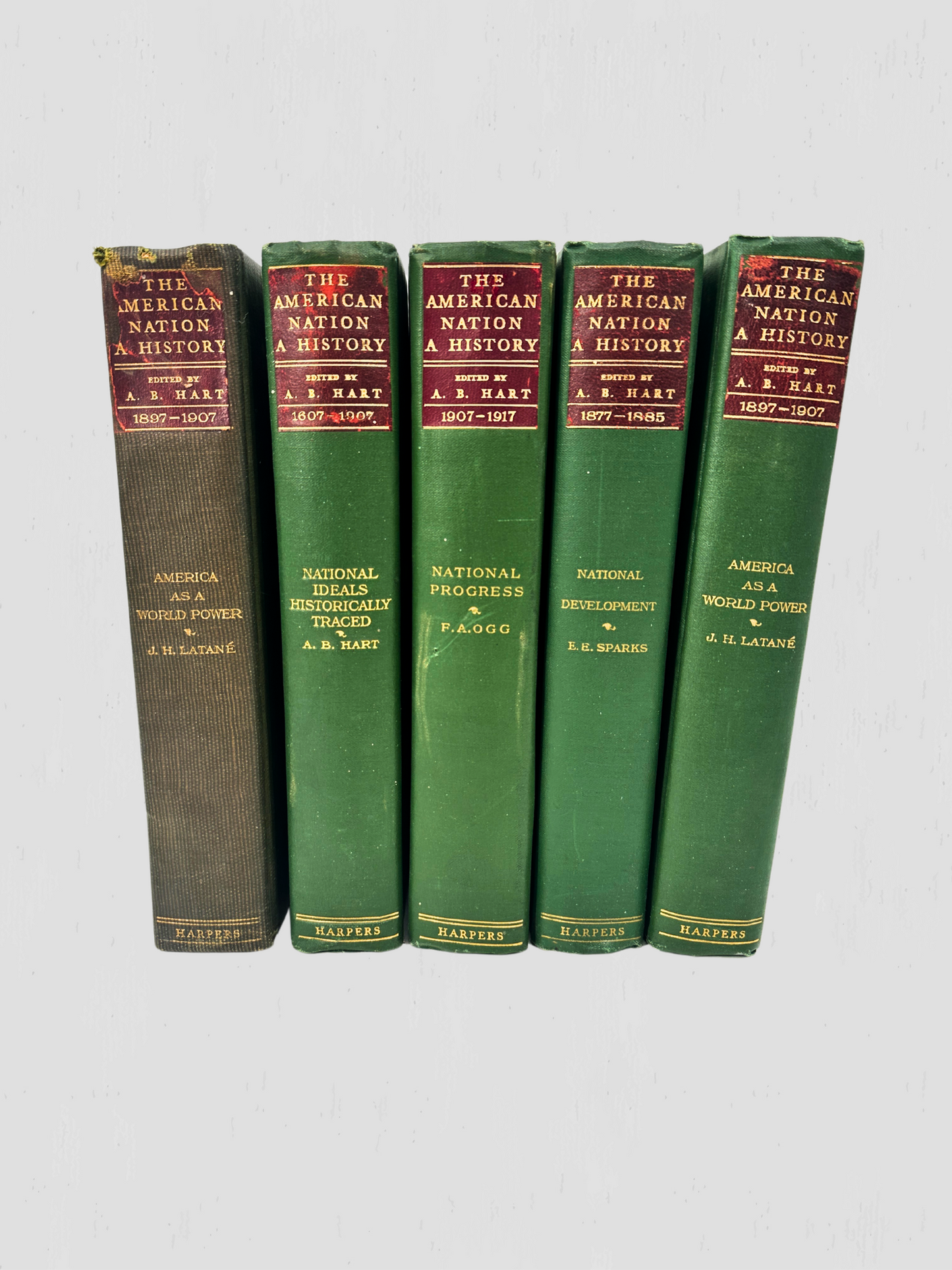 The American Nation - a History Antique Books Set of 5