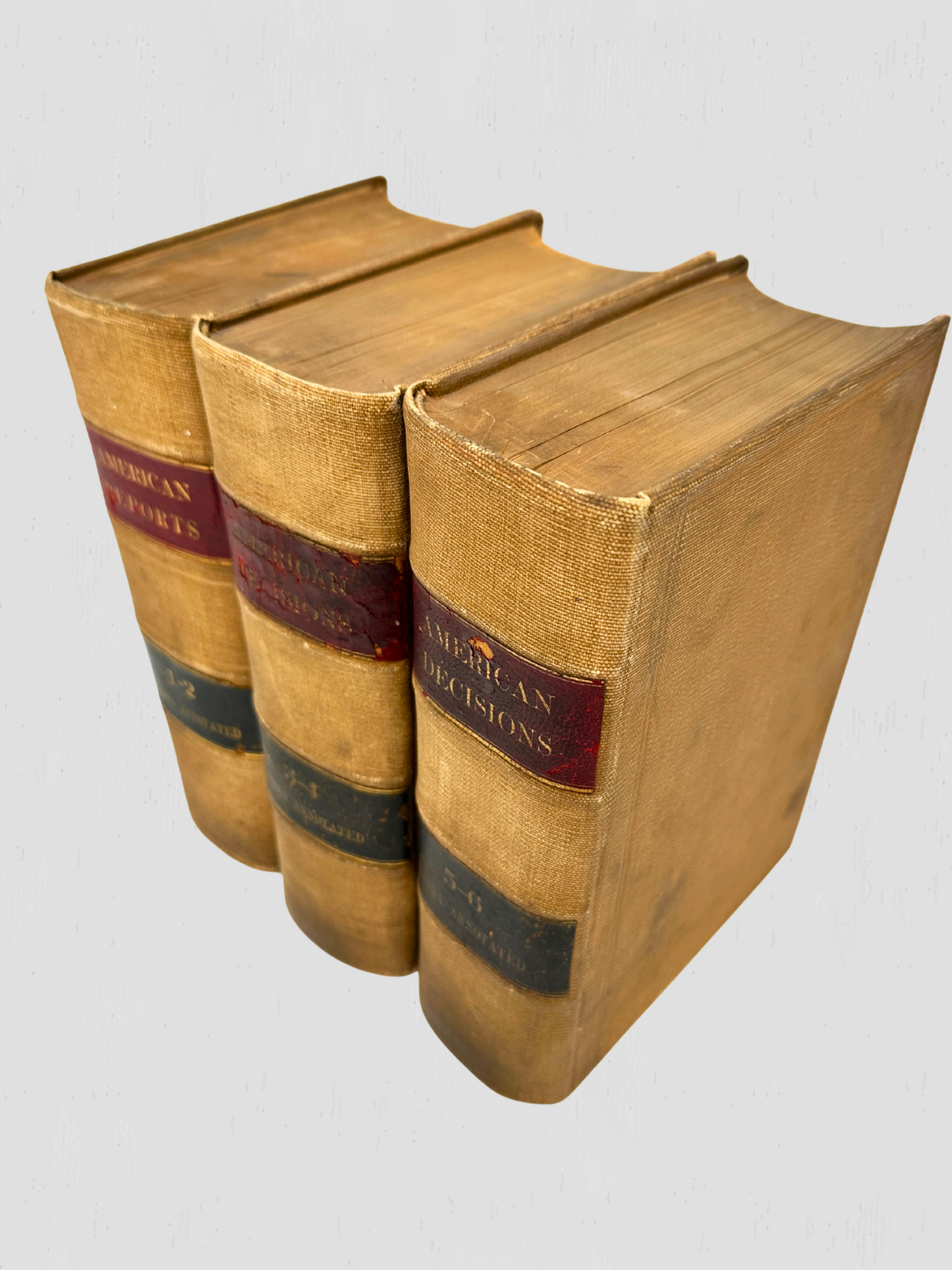 Antique American Decisions Book Set of 3