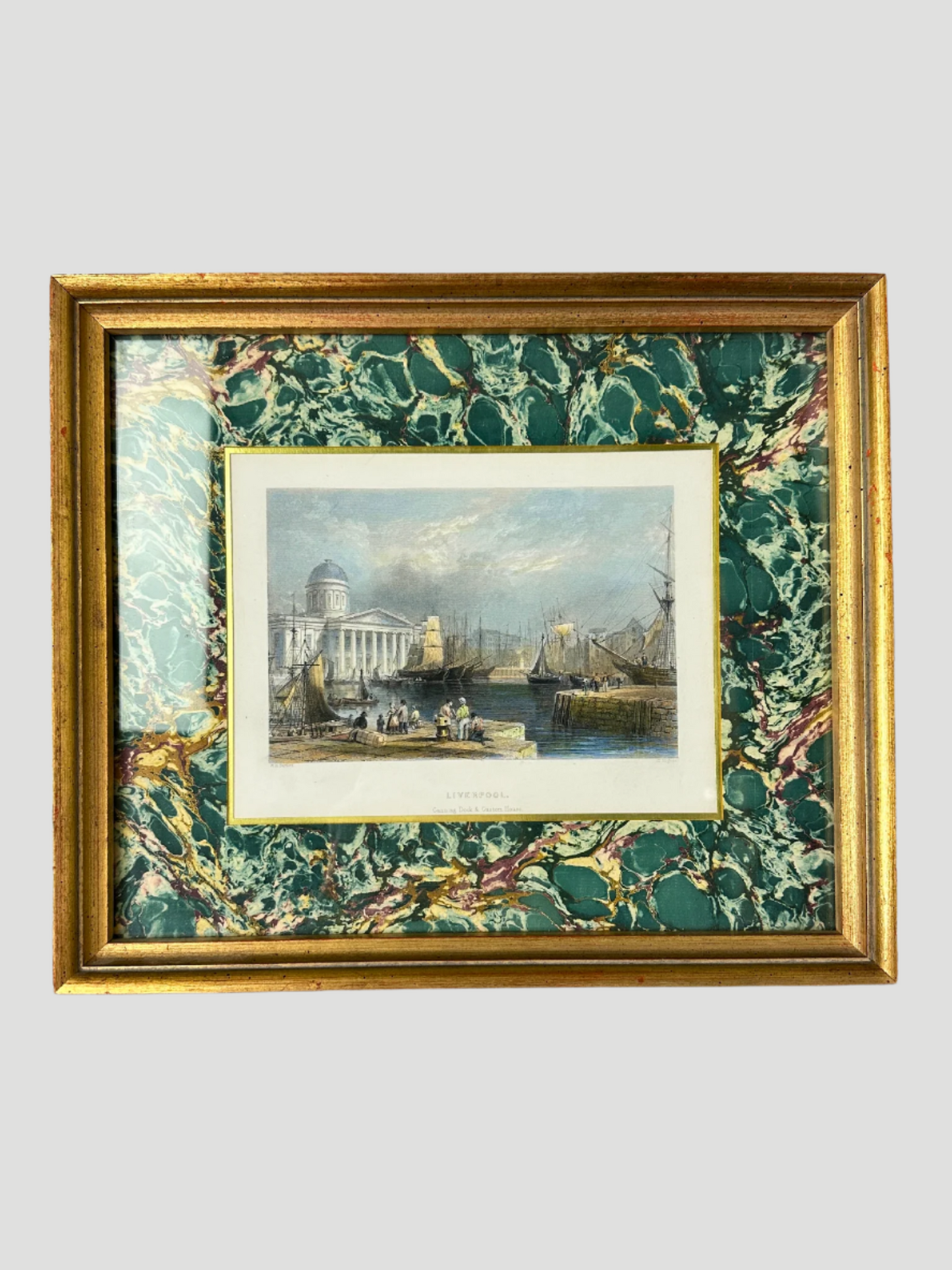 Antique Set of 2 Original Engravings by Various Artists