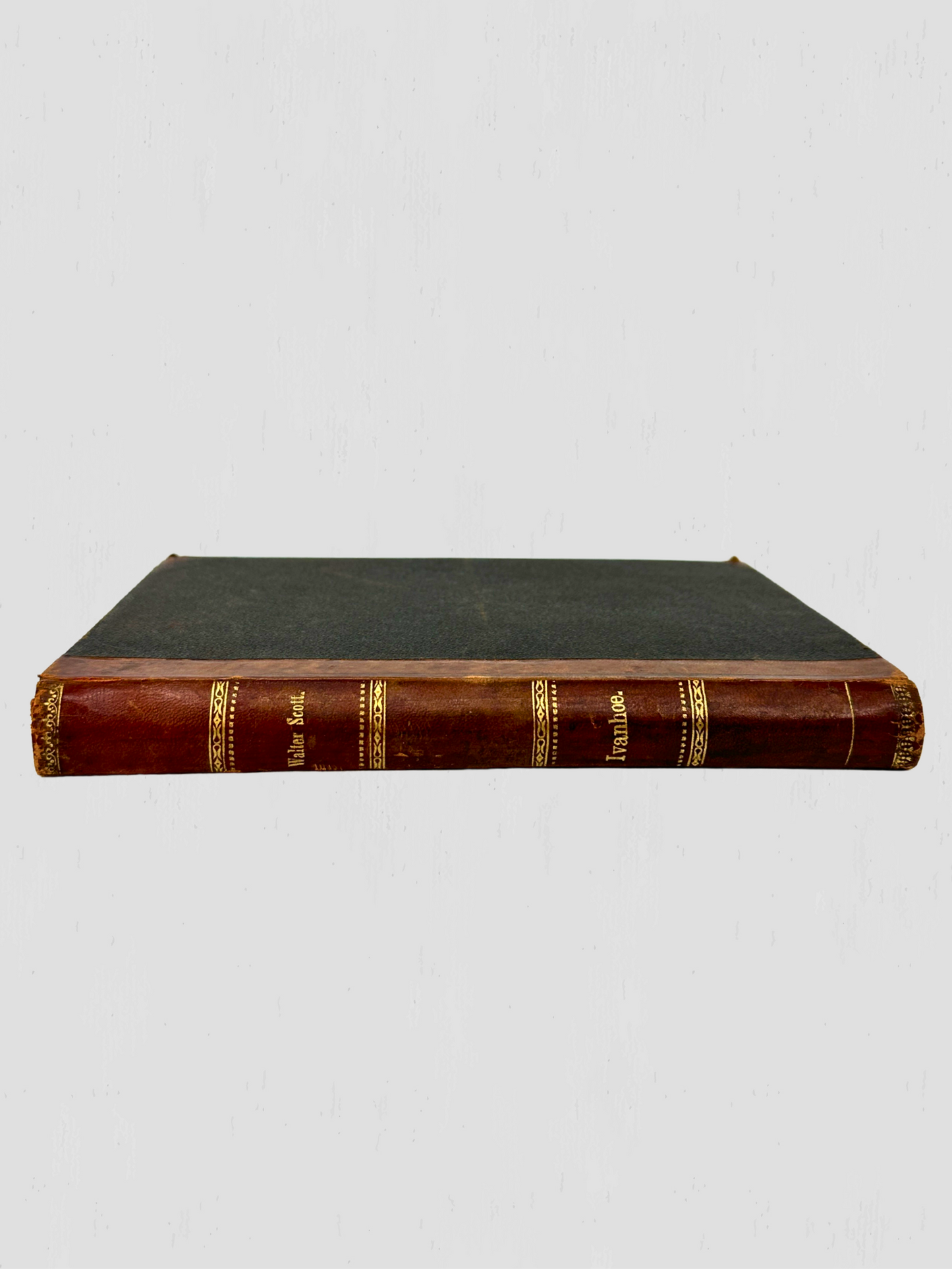 Walter Scott Ivanhoe Leatherbound Danish Antique Book