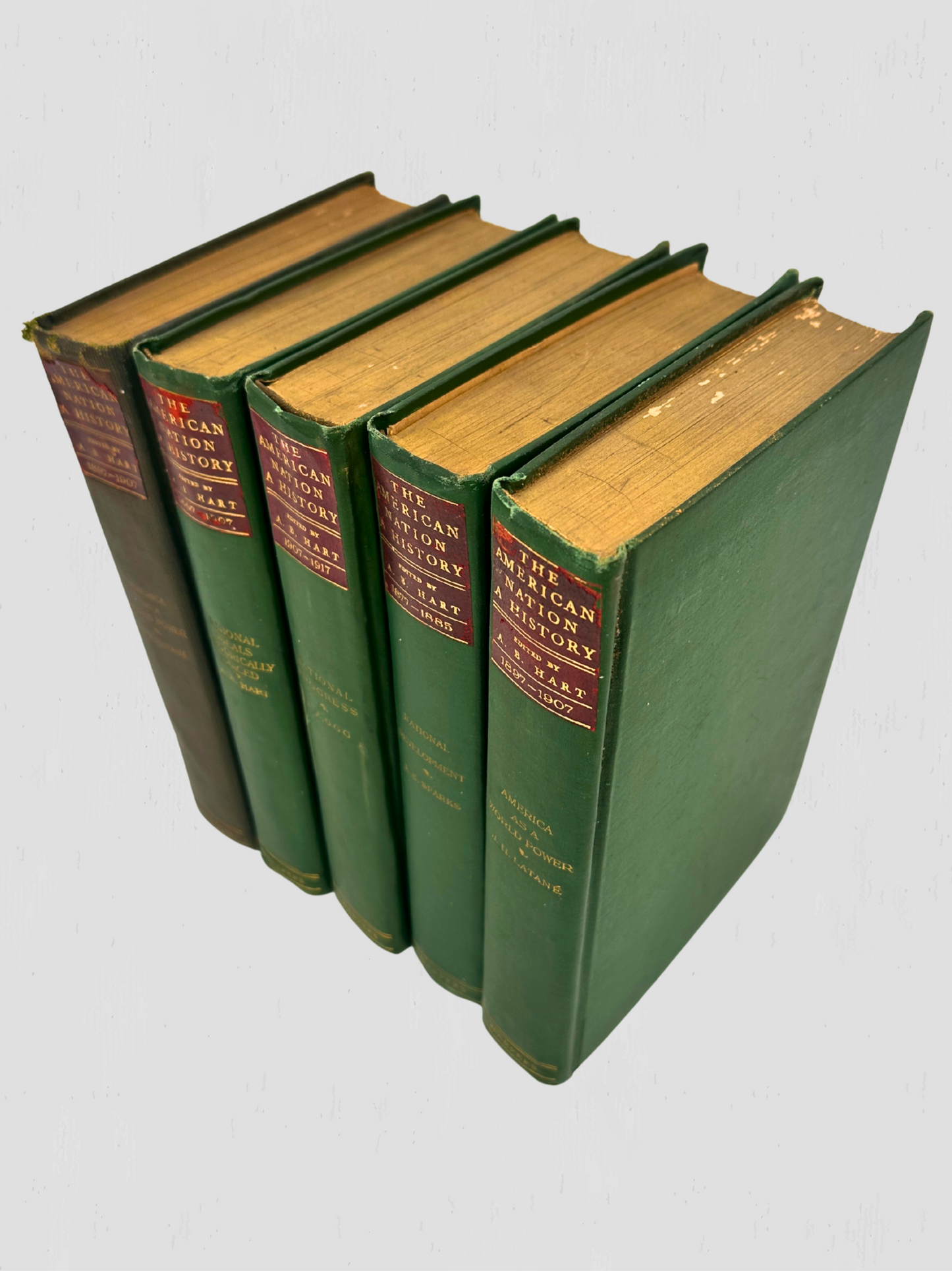 The American Nation - a History Antique Books Set of 5
