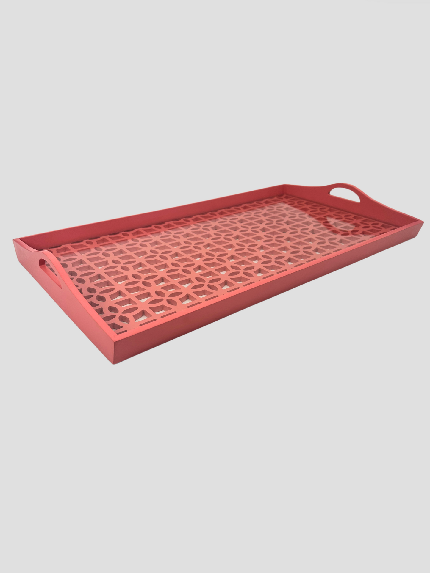 Pink Lattice Tray