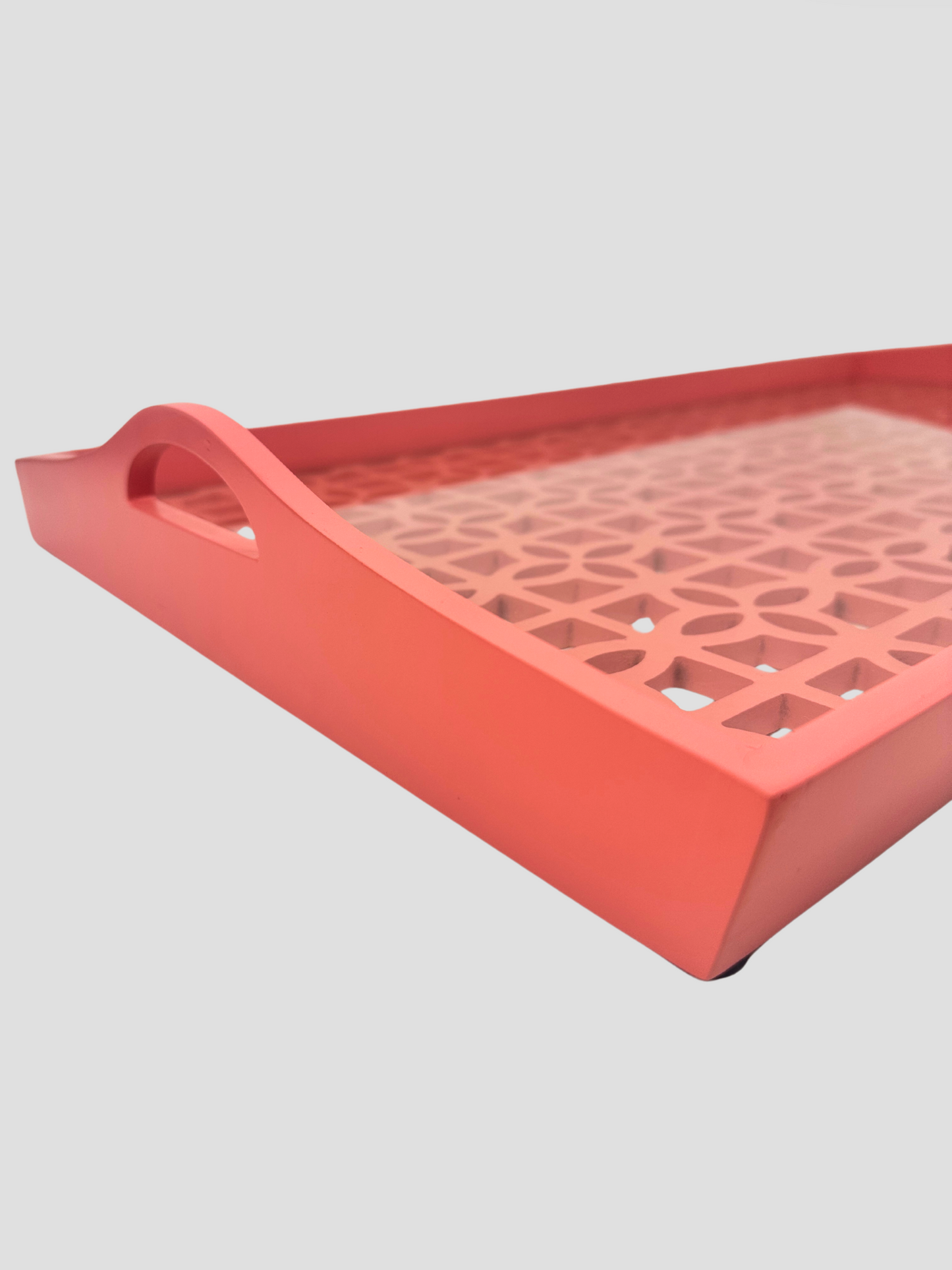 Pink Lattice Tray