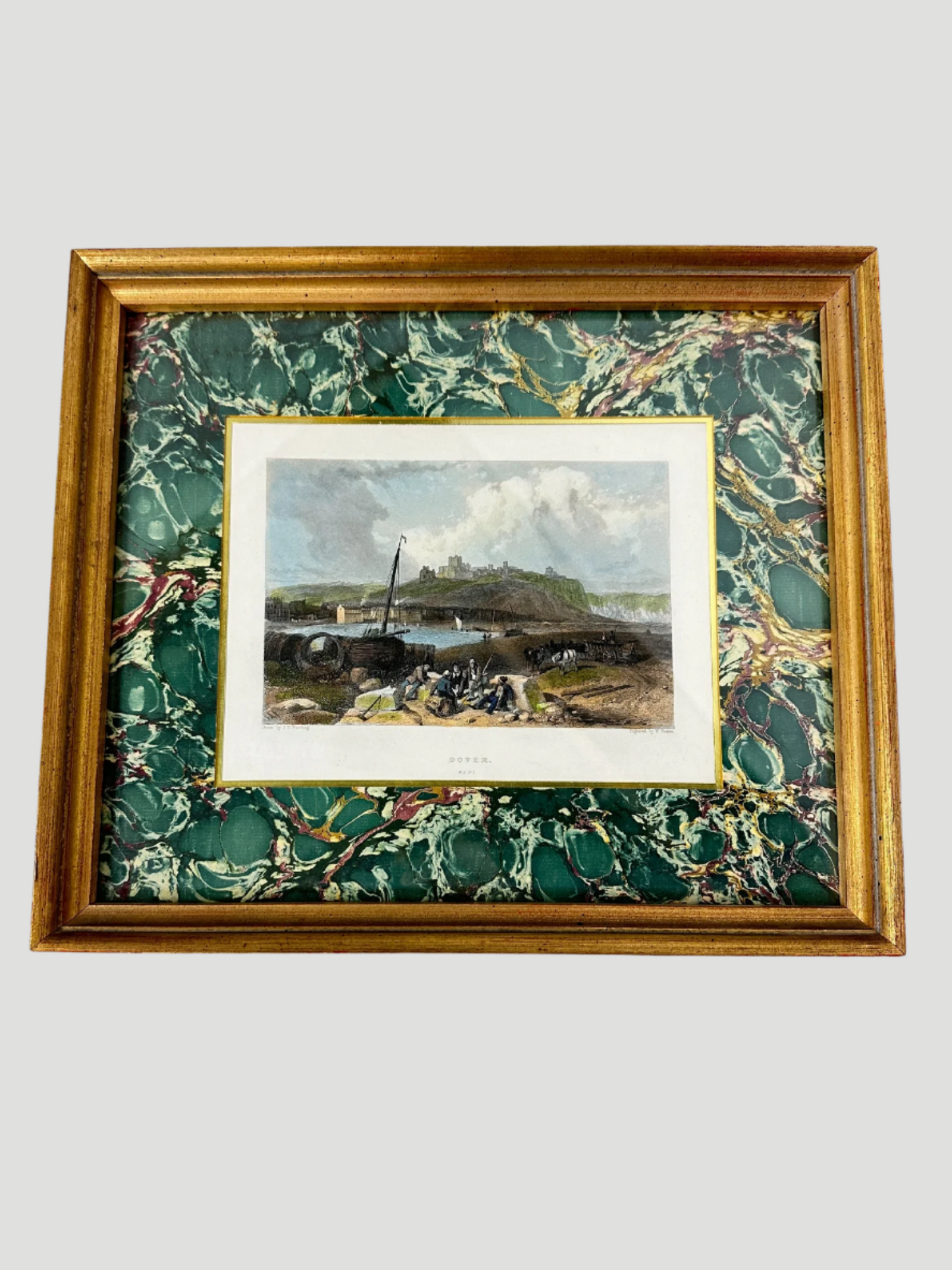 Antique Set of 2 Original Engravings by Various Artists