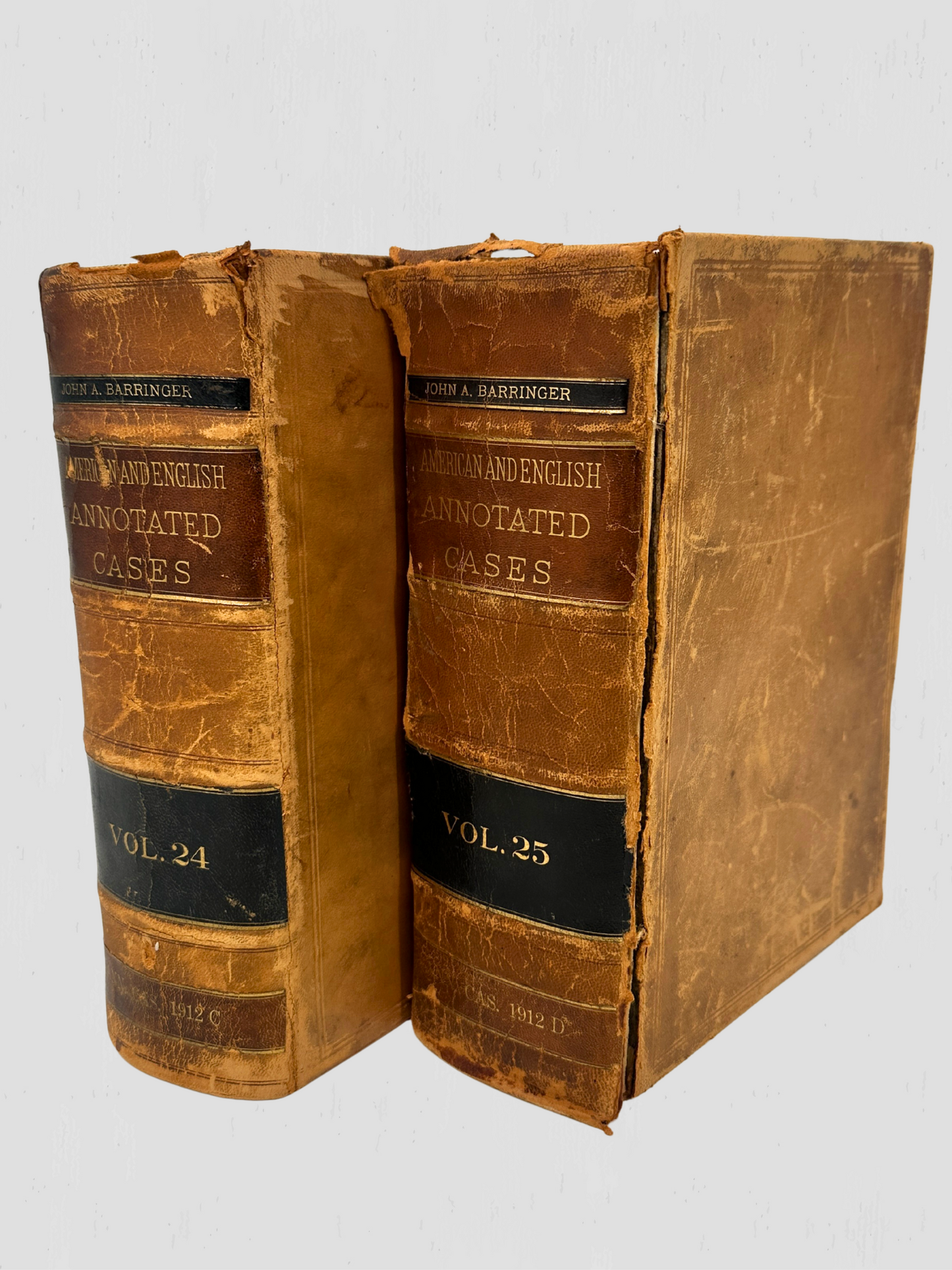 Antique Barringer American & English Annotated Cases Books