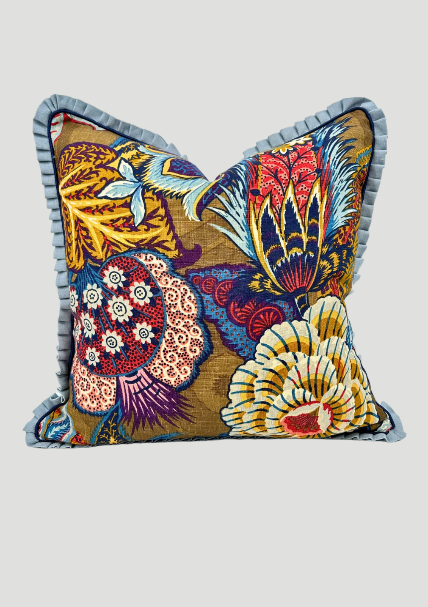 Schumacher Zanzibar Linen Pillow Pair