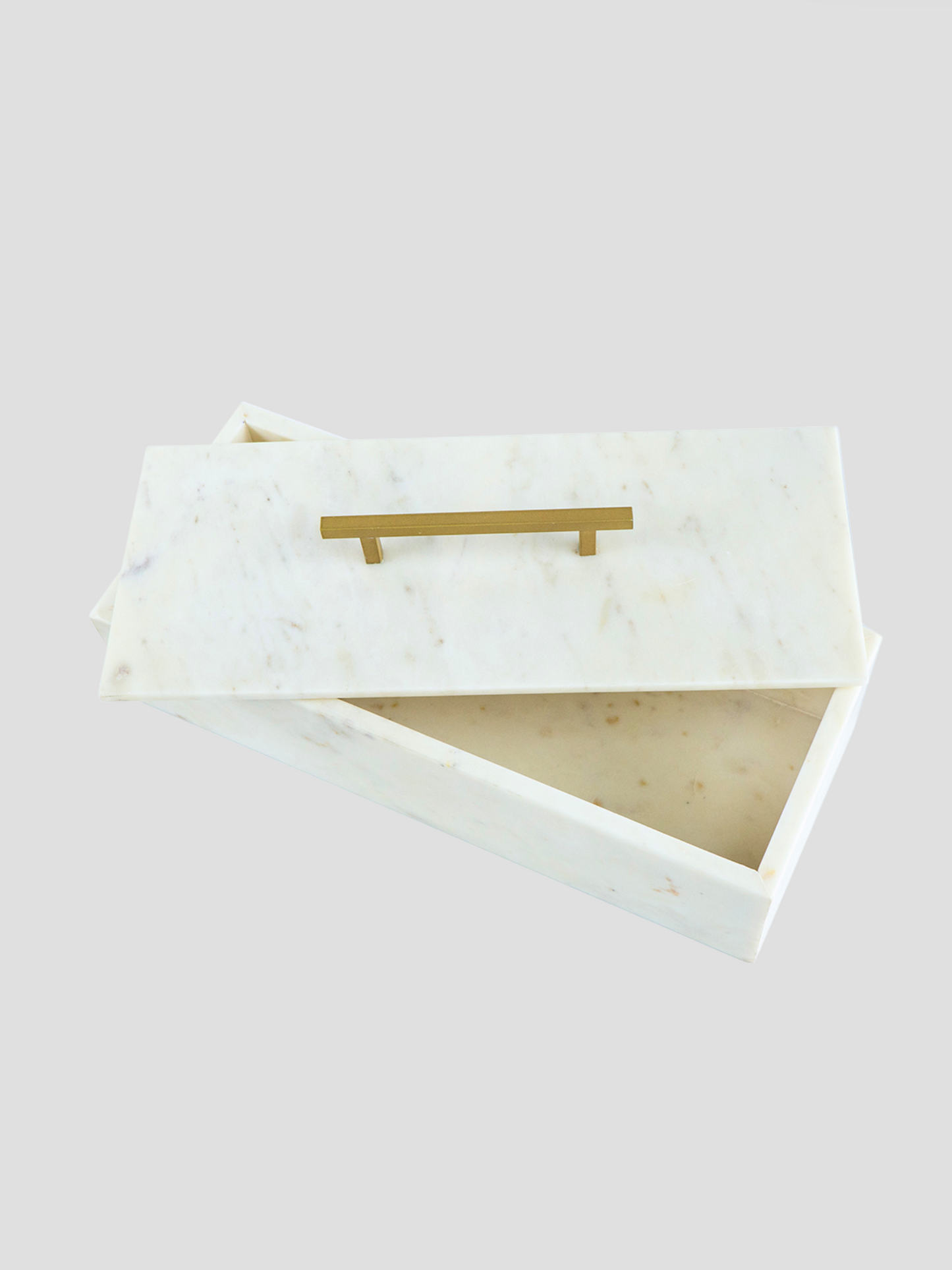 Large Lidded Marble Box