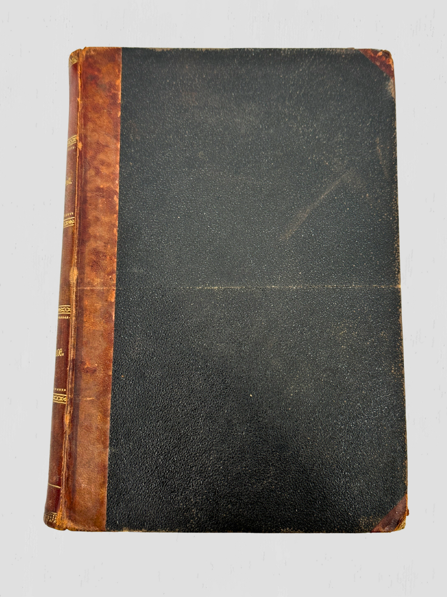 Walter Scott Ivanhoe Leatherbound Danish Antique Book