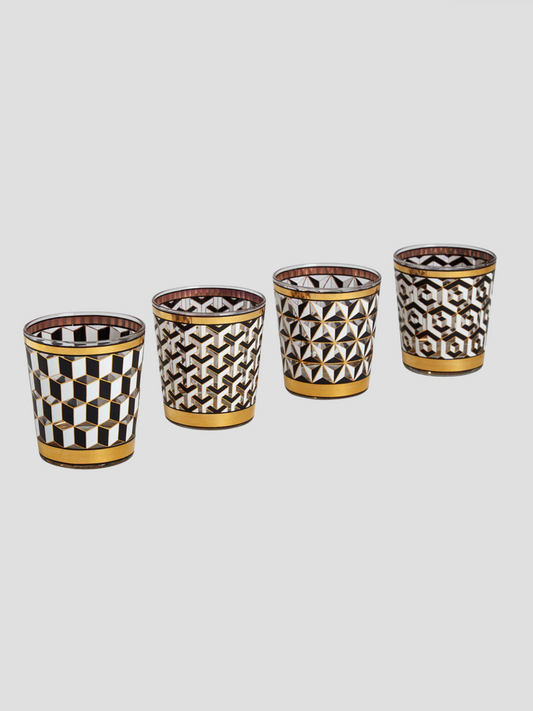 Jonathan Adler Versailles Glassware Set of 4