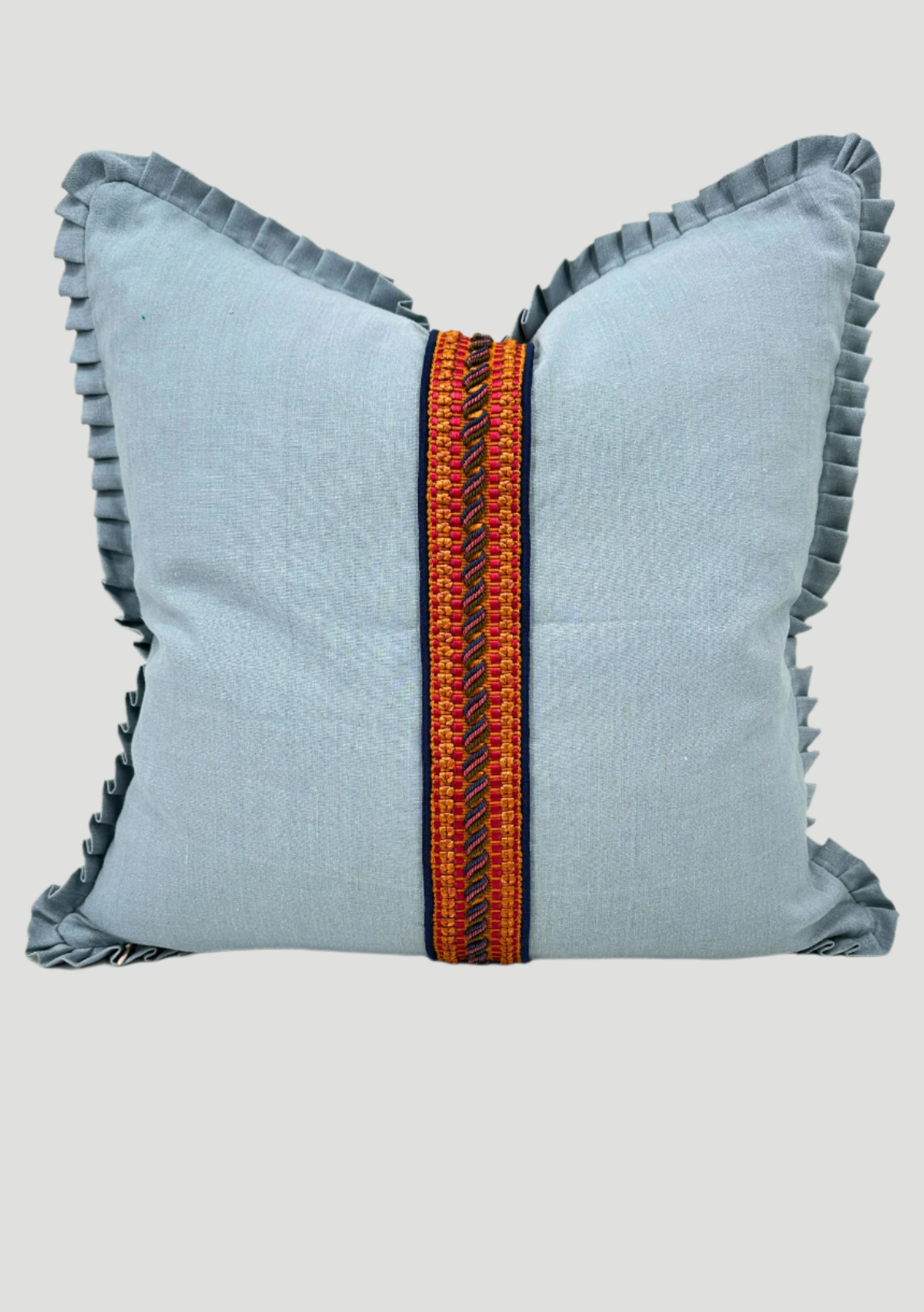 Schumacher Zanzibar Linen Pillow Pair