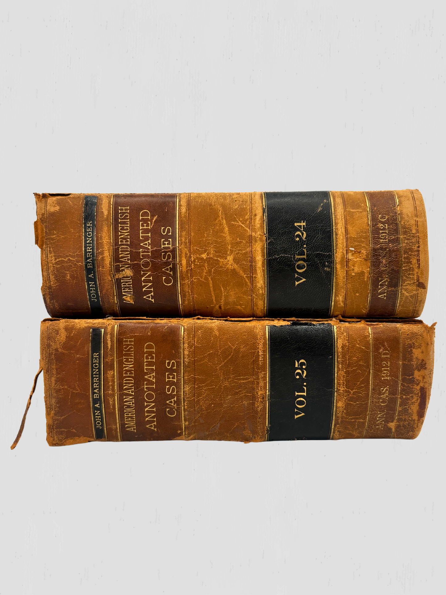 Antique Barringer American & English Annotated Cases Books