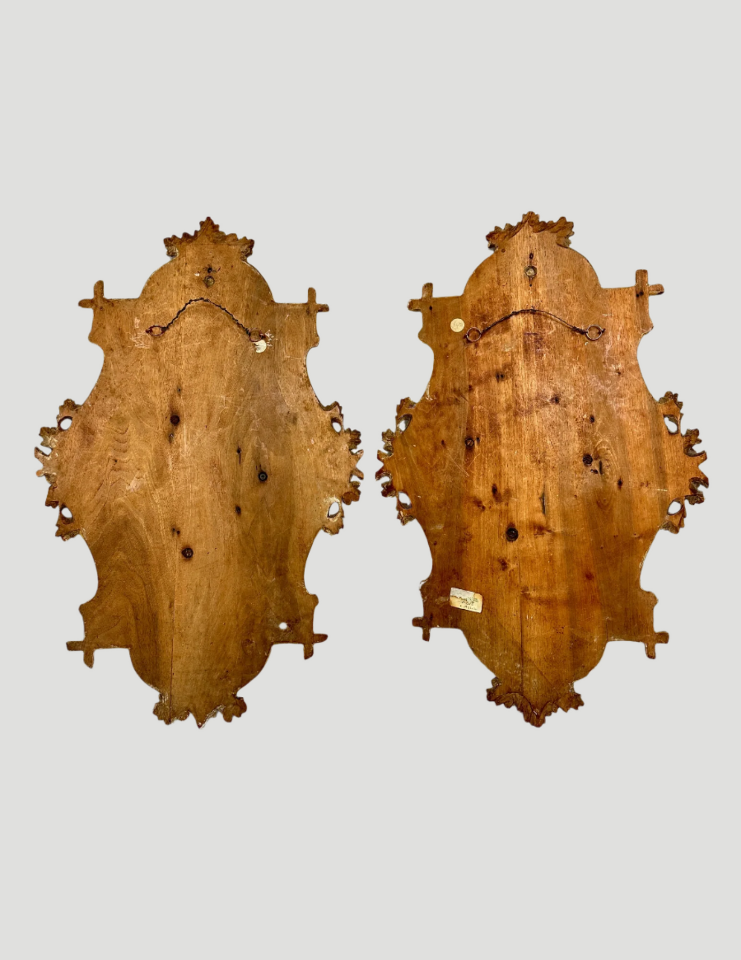 Antique Black Forest Carved Hanging Game Plaques