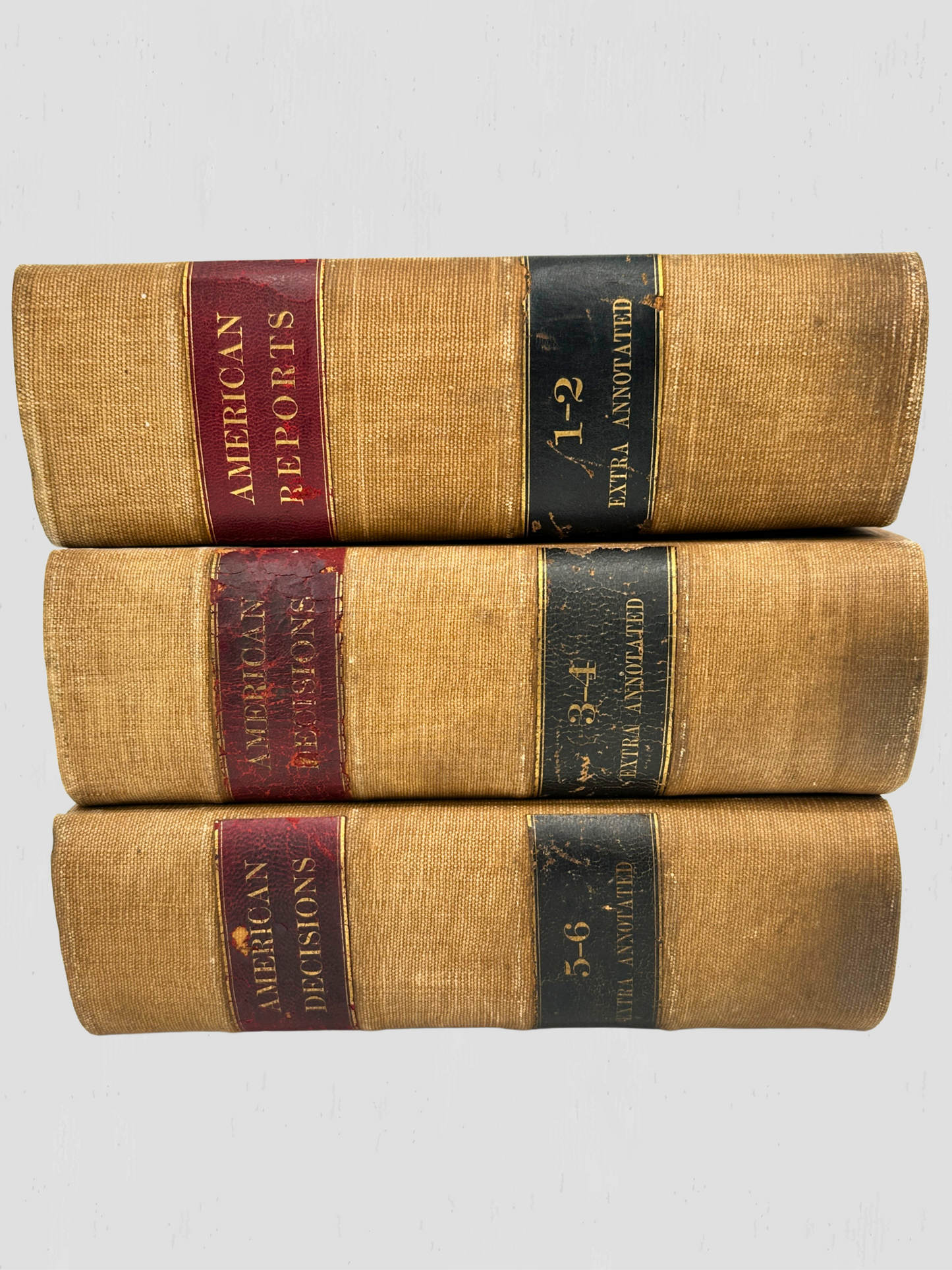 Antique American Decisions Book Set of 3