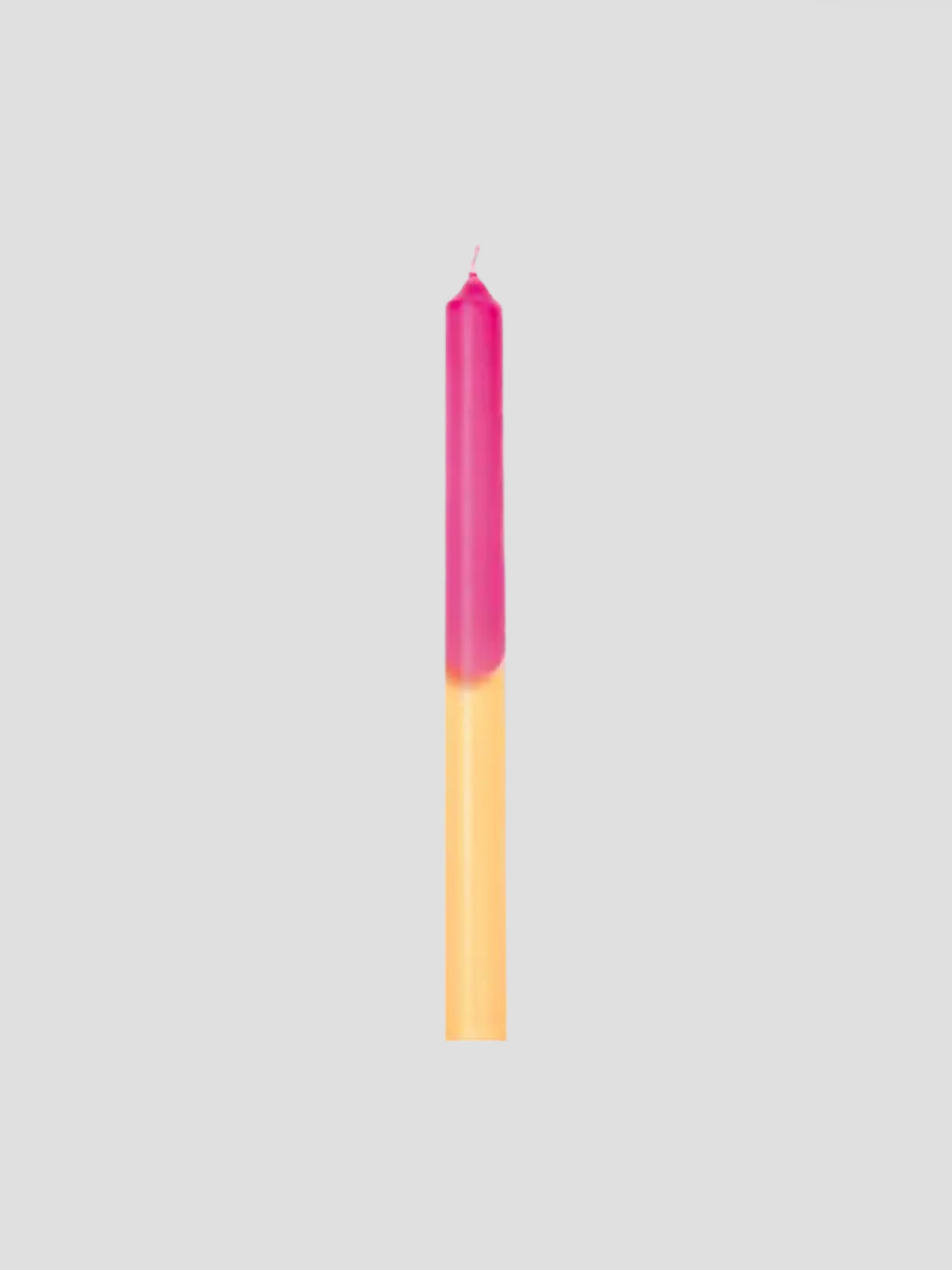 Pink & Yellow Dip Dye Taper Candle Set of 4