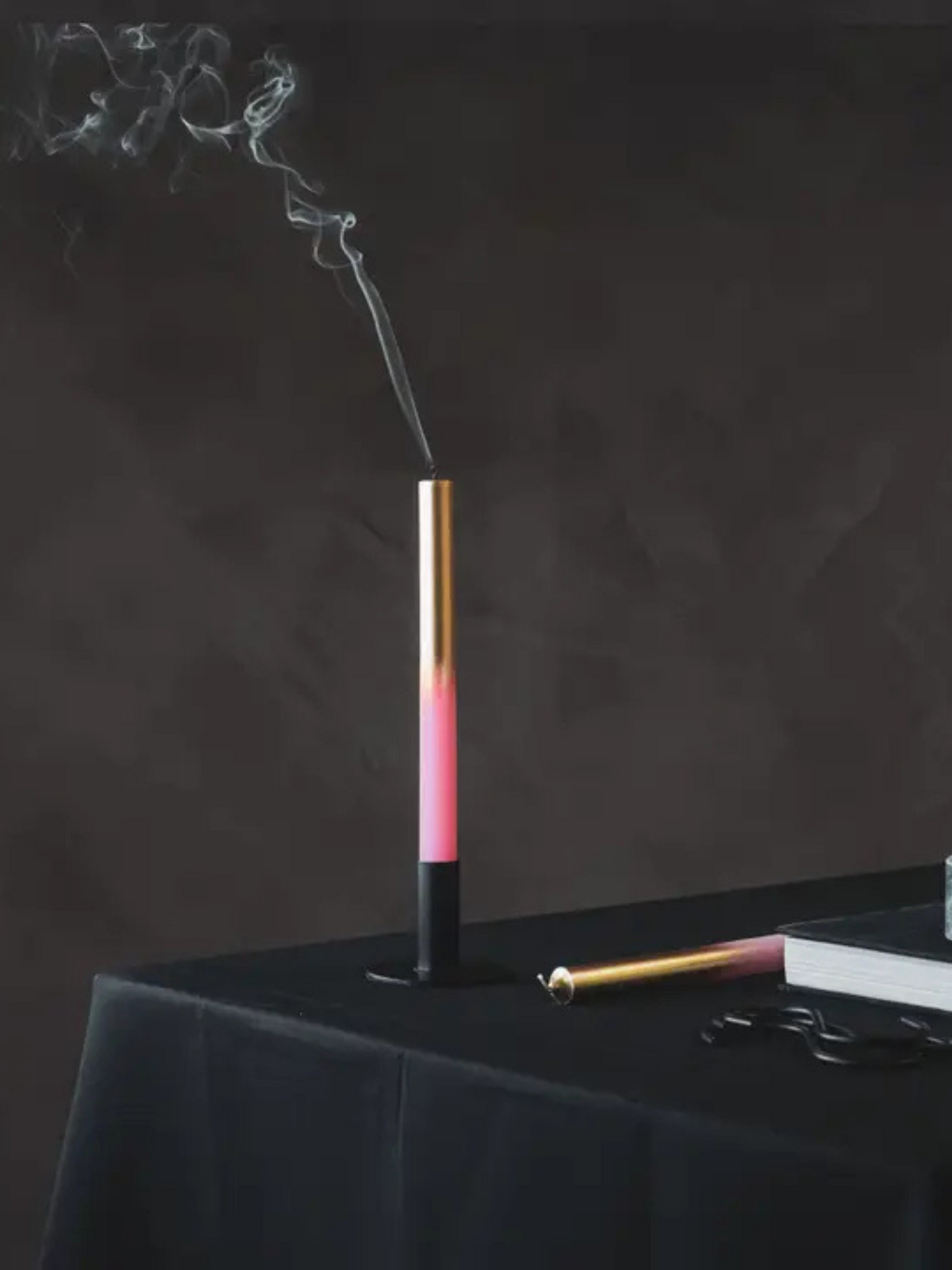 Pink & Gold Dip Dye Taper Candle Set of 4
