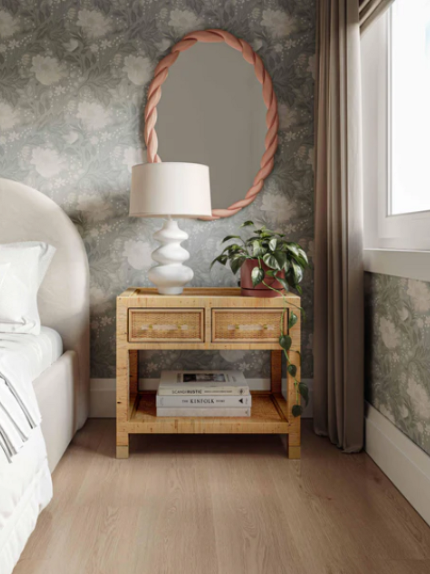 Amara Natural Rattan Nightstand