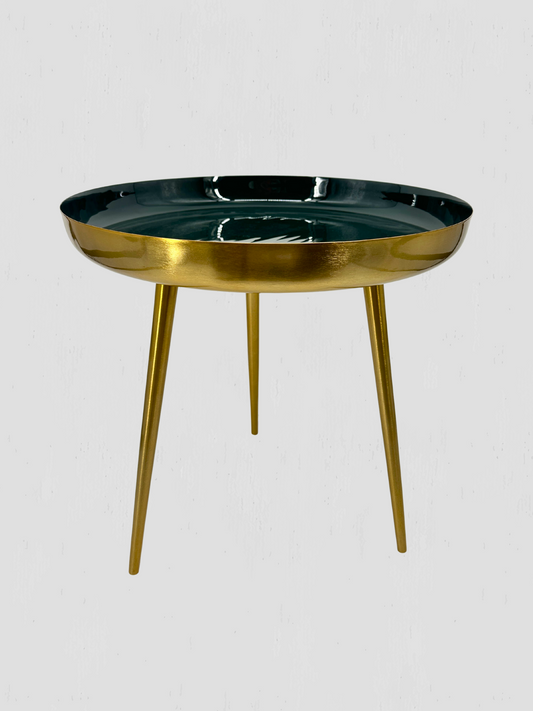 Danish Enamel Petrol Drinks Table Large