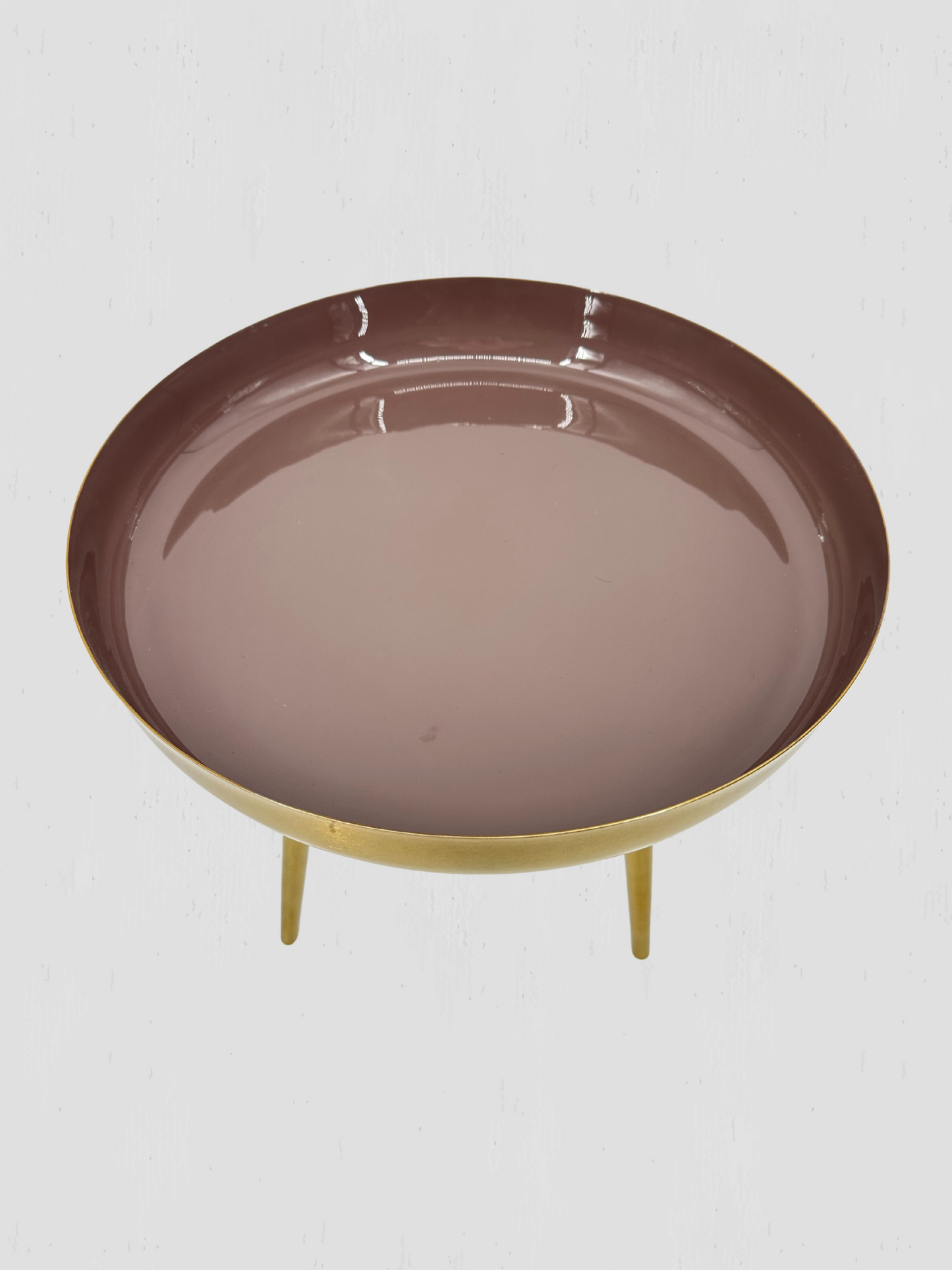 Danish Enamel Rose Drinks Table Small