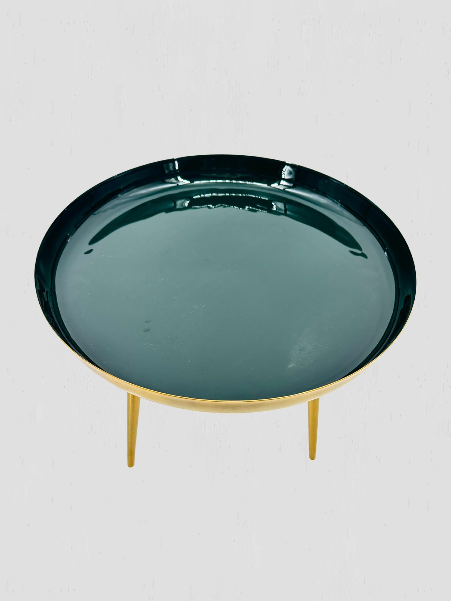 Danish Enamel Petrol Drinks Table Large