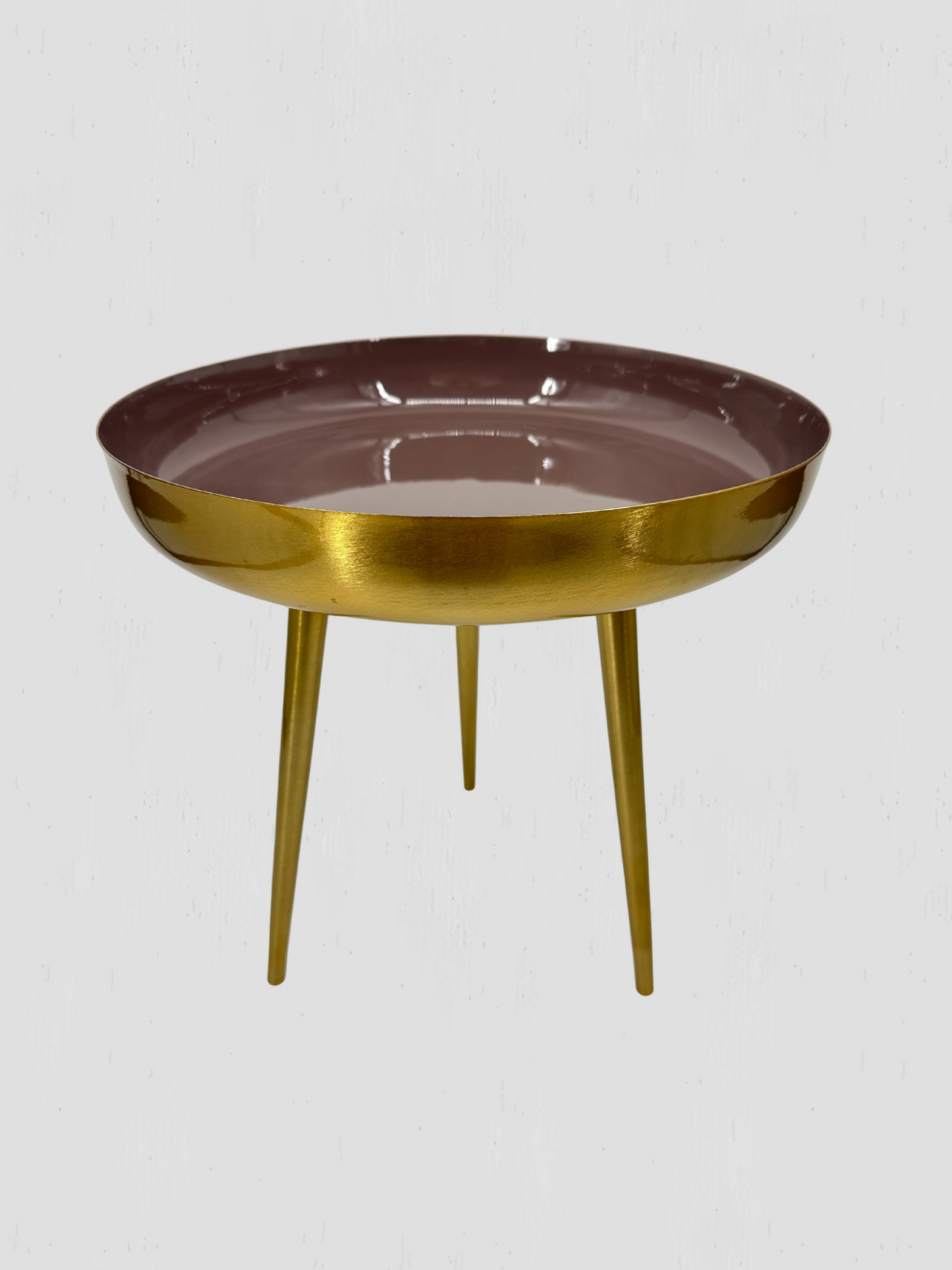 Danish Enamel Rose Drinks Table Small