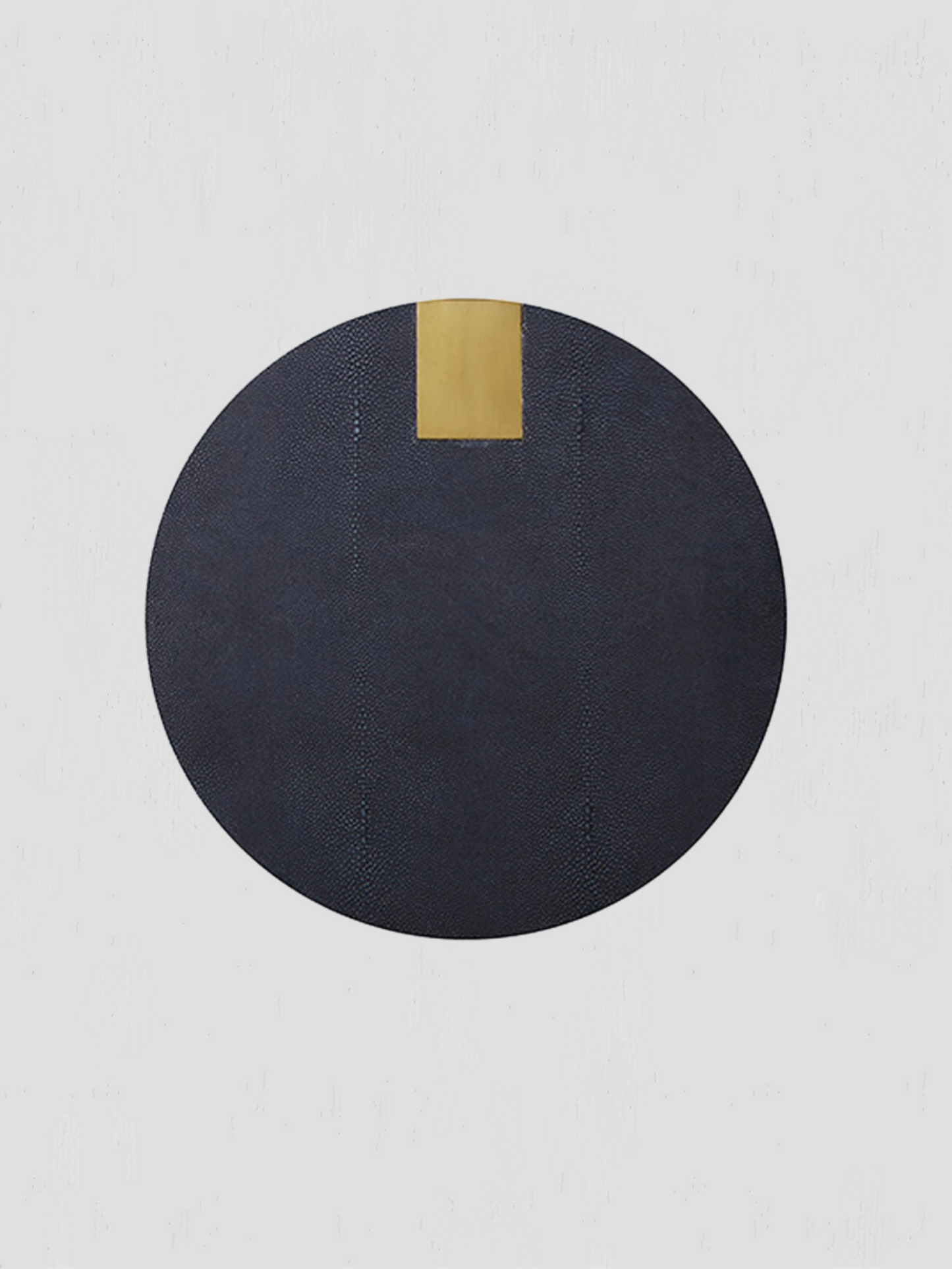 Harrington Navy Faux Shagreen Side Table