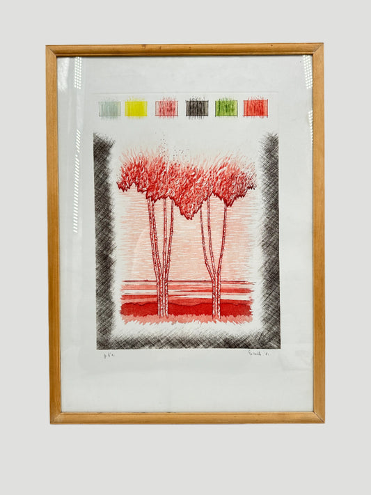 Ronello "Trees" Silk Screen Signed