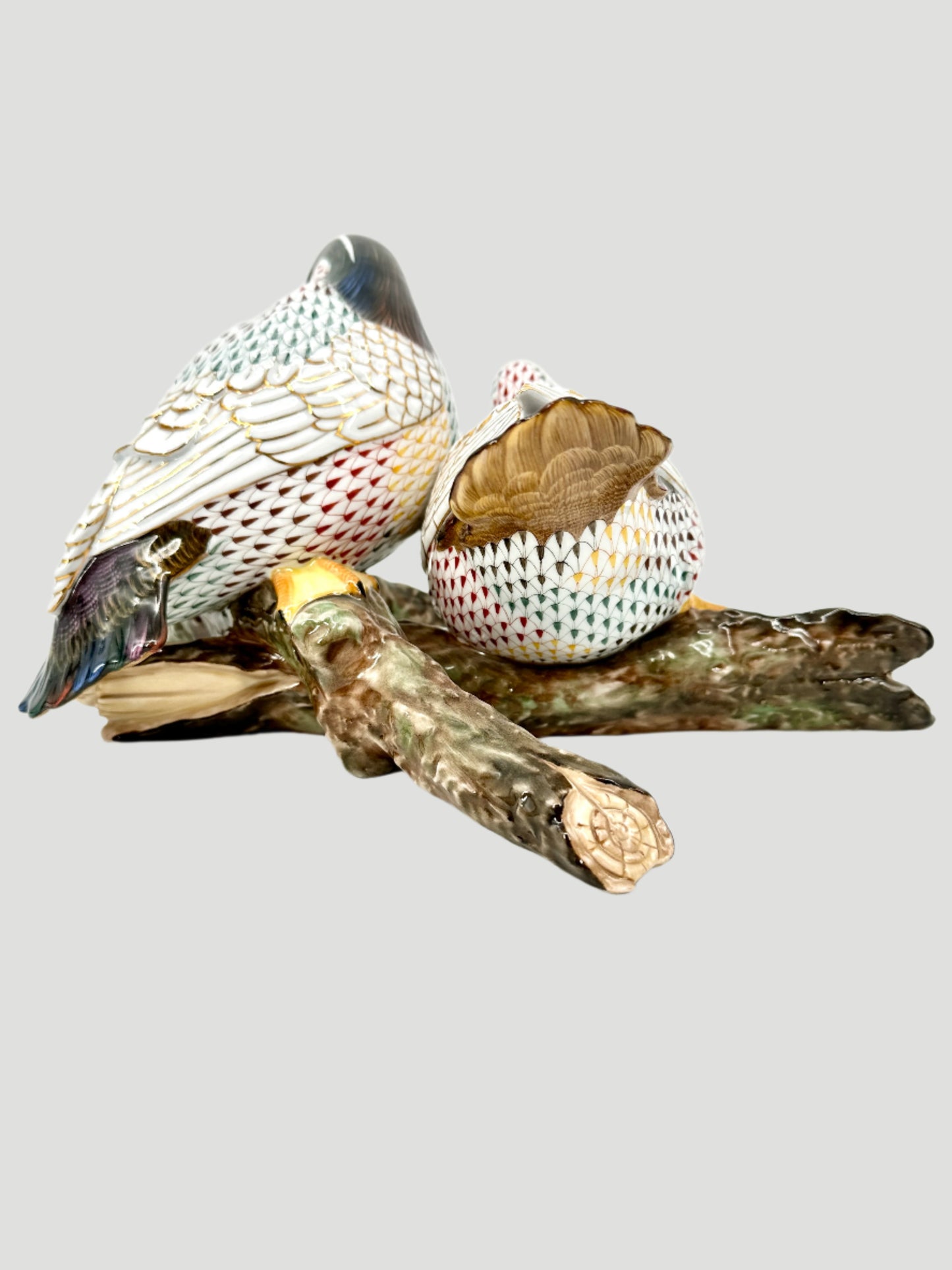 Herend Porcelain Hand Painted Canadian Ducks Limited Edition