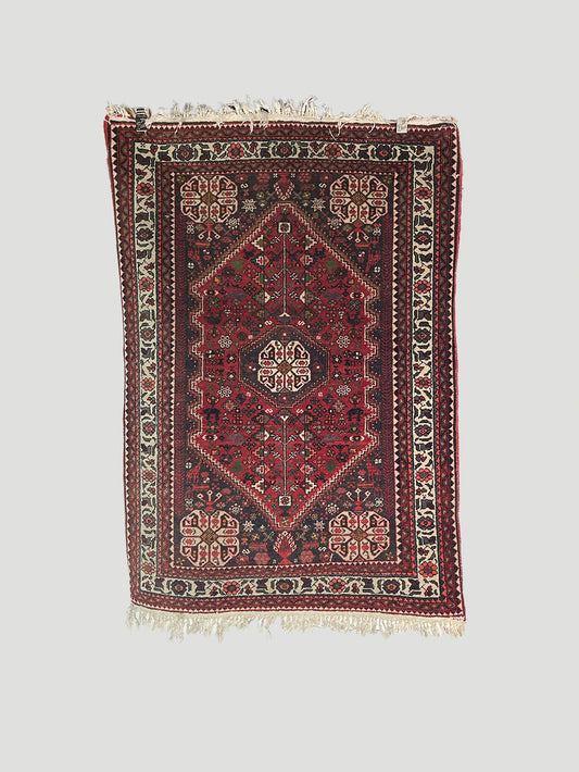 Abadeh Persian Rug Red and Black