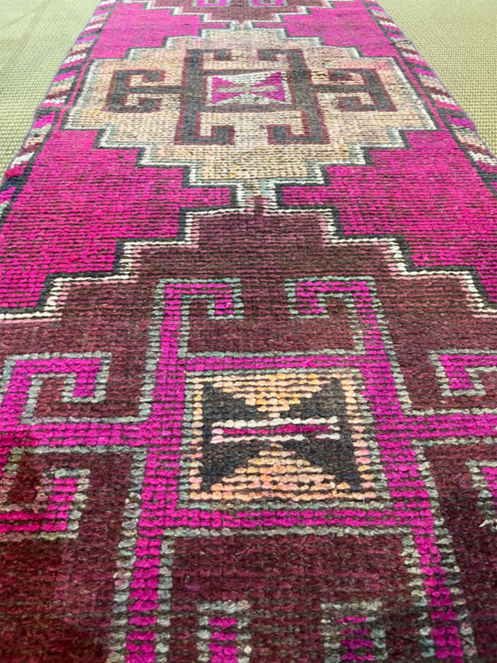 Hot Pink Turkish Wool Runner