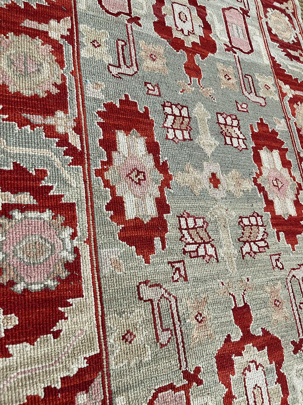 Turkish Runner - Orange/Red with Cream Field