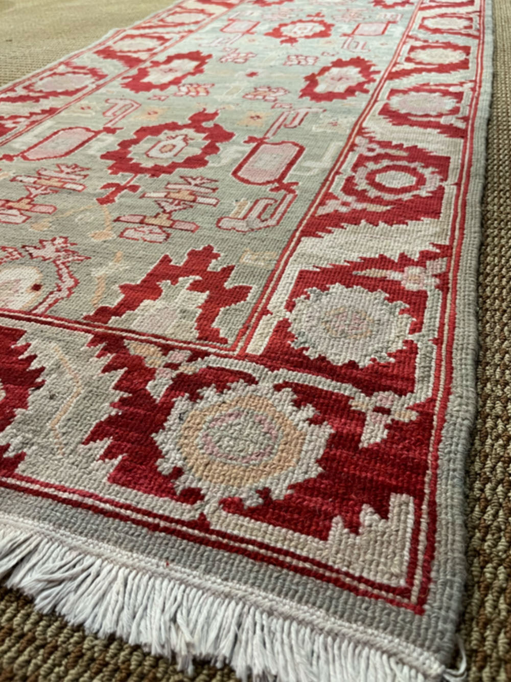 Turkish Runner - Orange/Red with Cream Field