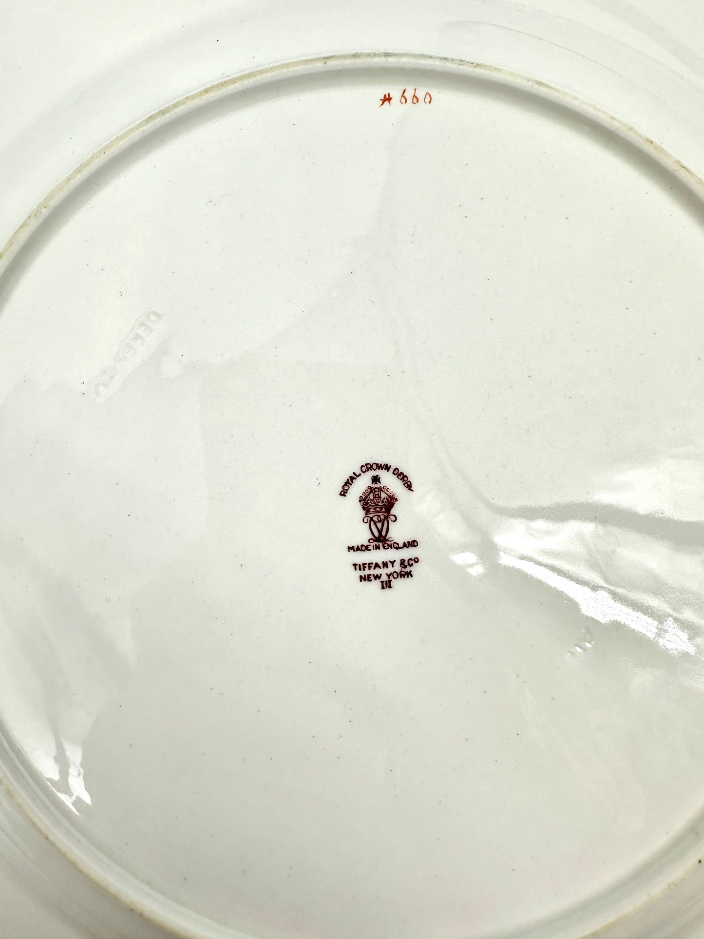 Vintage Royal Crown Derby for Tiffany & Co. Dinner Plates - Set of 12