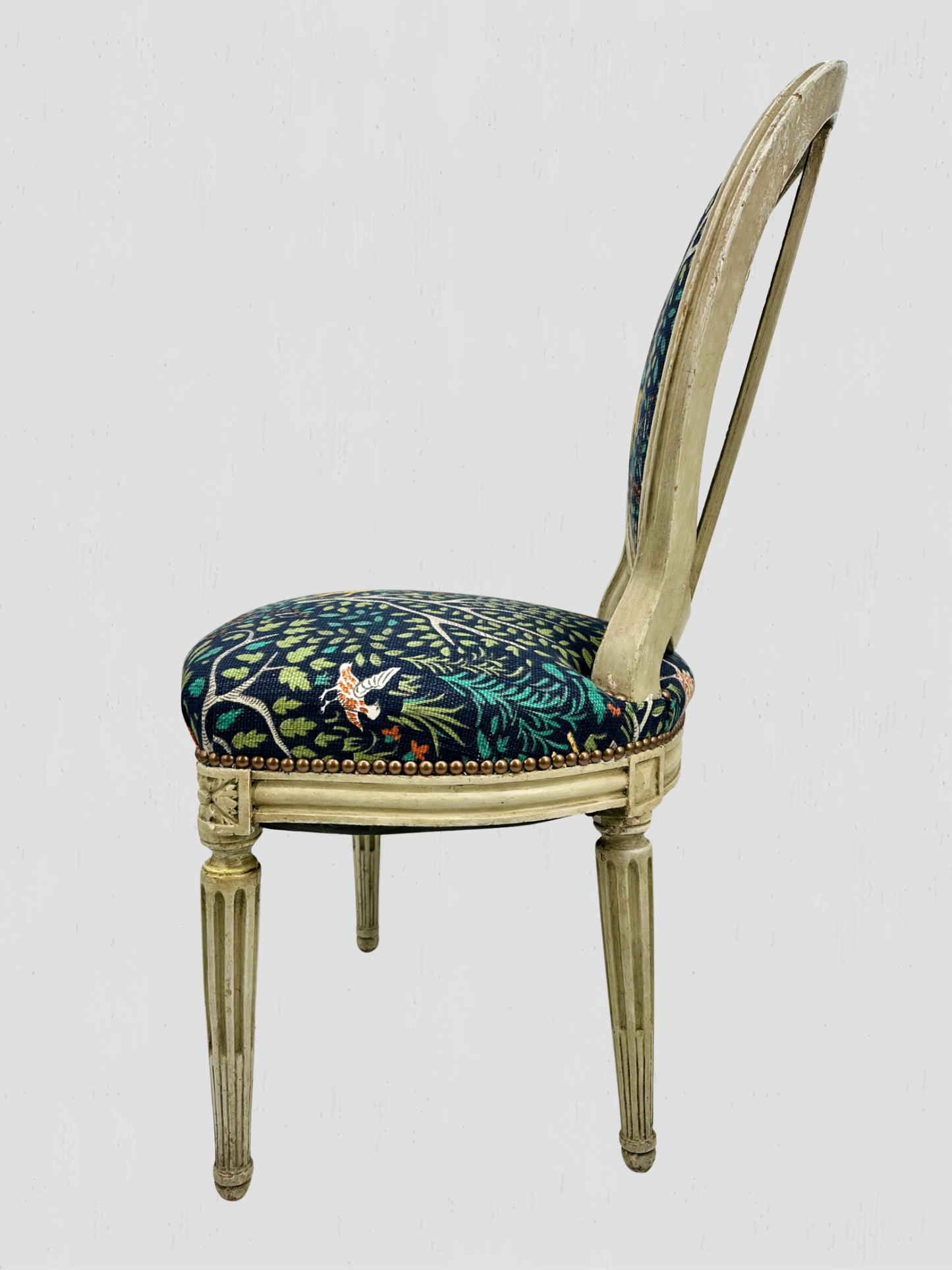 Animalia Kindel Side Chairs Newly Upholstered Vintage Pair