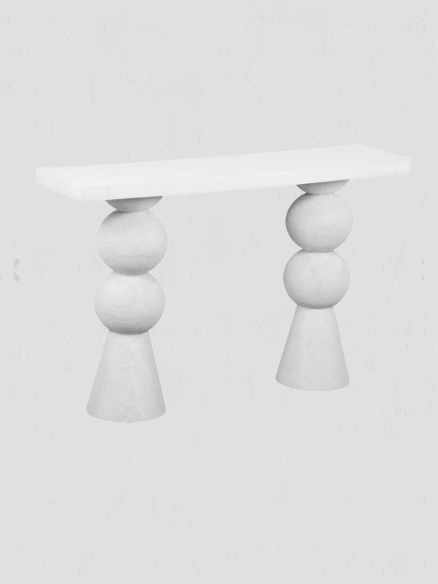 Lupita White Console Table