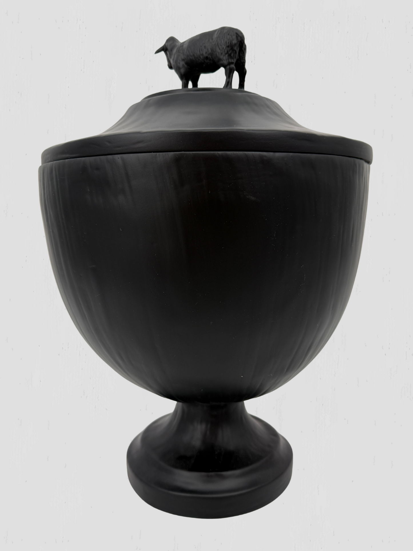 Oly Studio Black Cast Resin Sheep Lidded Fable Box Animalia