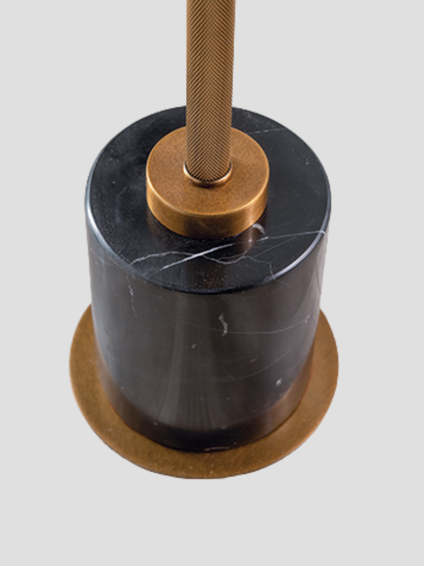 Parliament Brass Black Marble Drinks Table