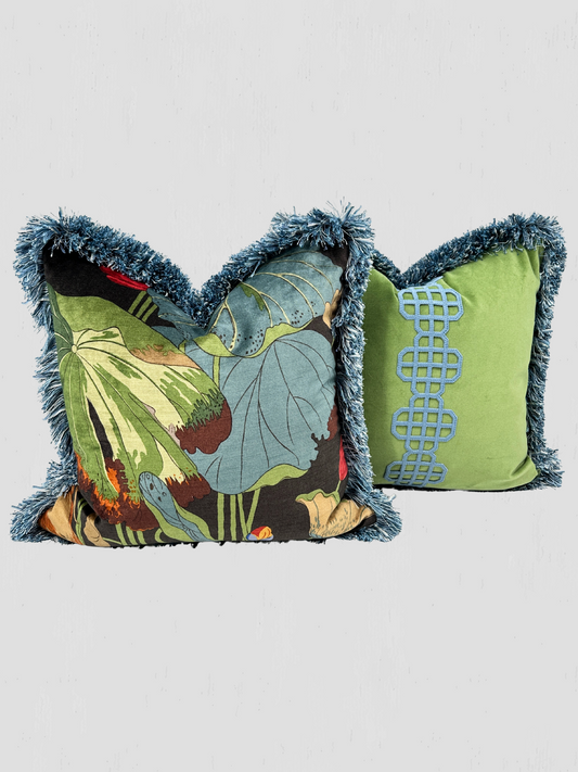 GP&J Baker Pillow Pair Nympheus Velvet