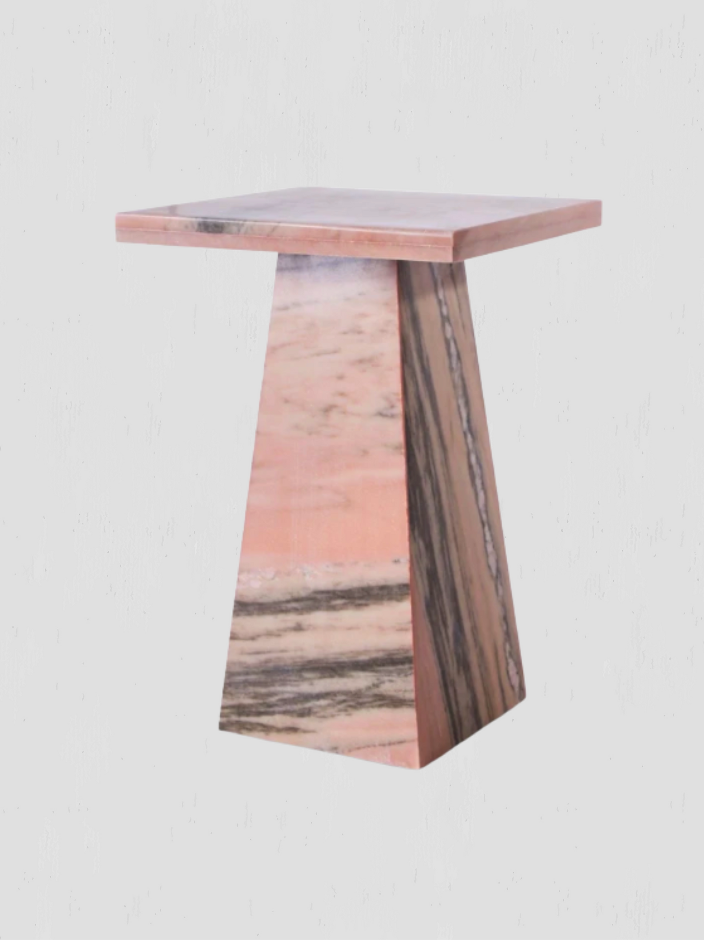 Memphis Pink Marble Side Table