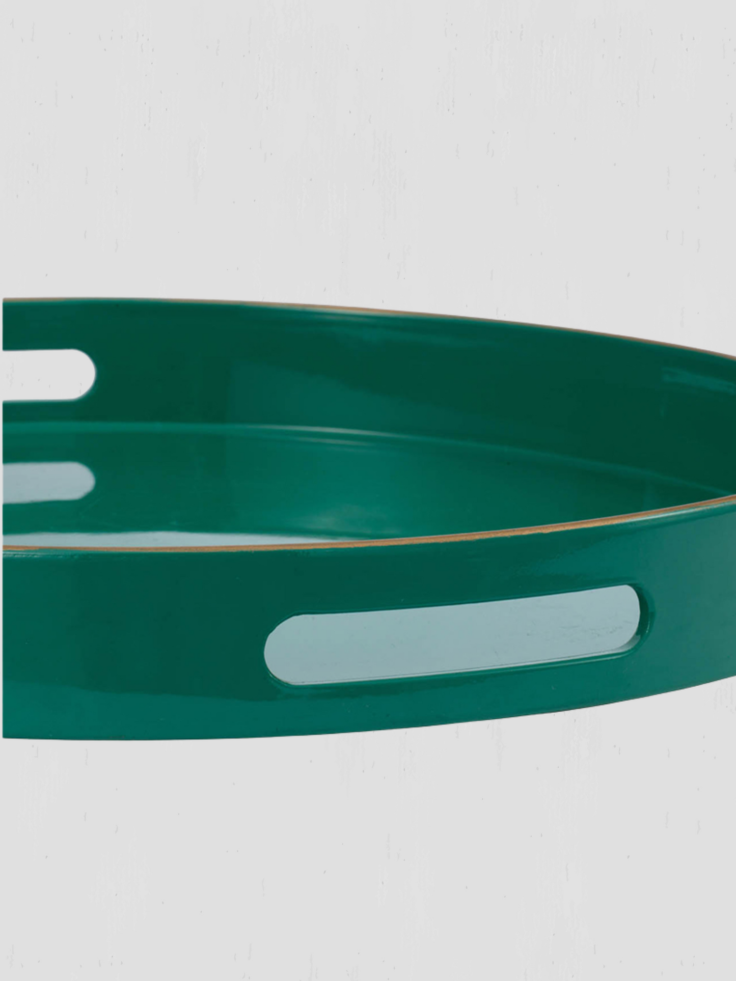 Mimosa Turquoise Round Decorative Tray