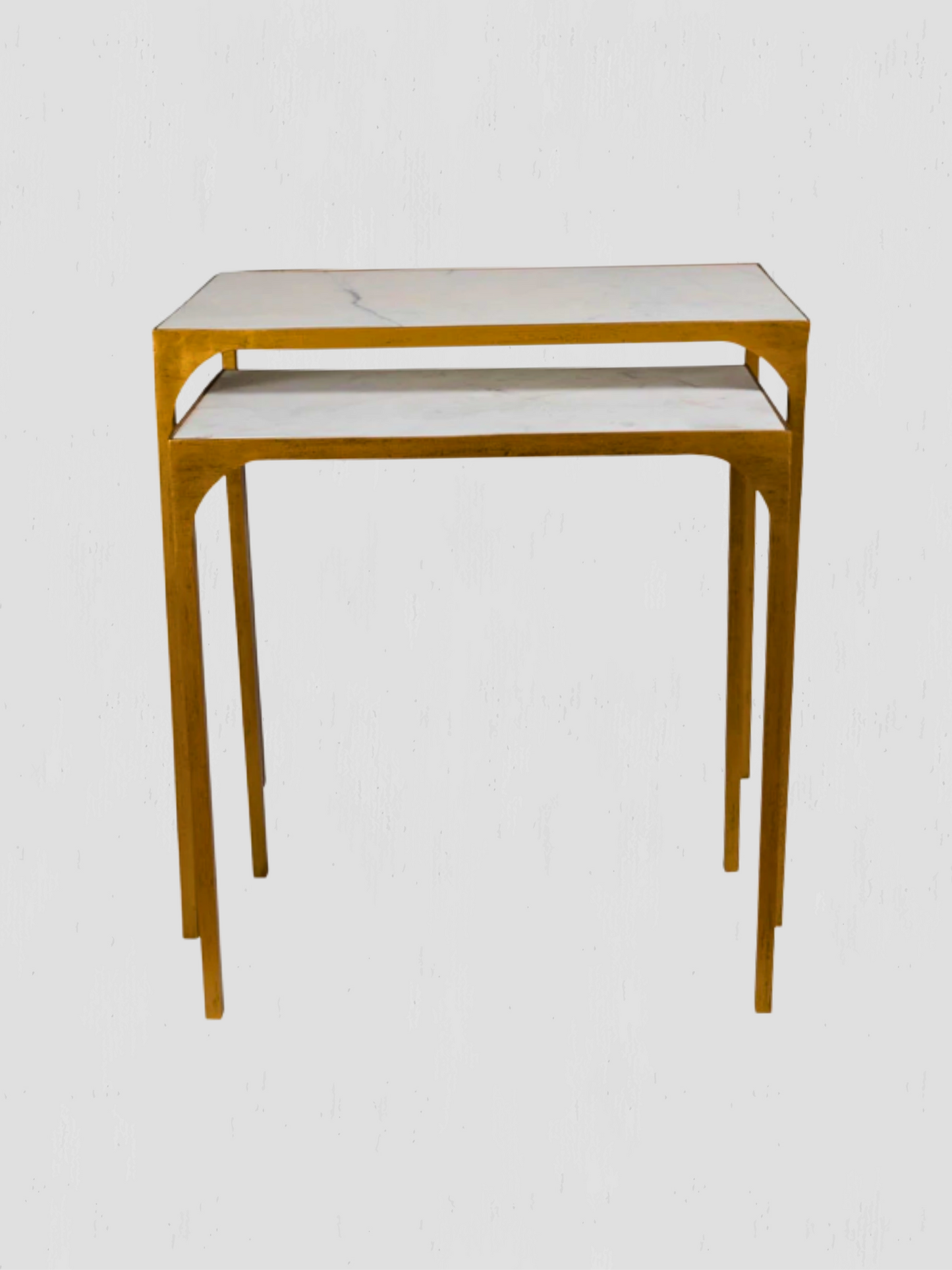 Duplex Nesting Marble Side Tables