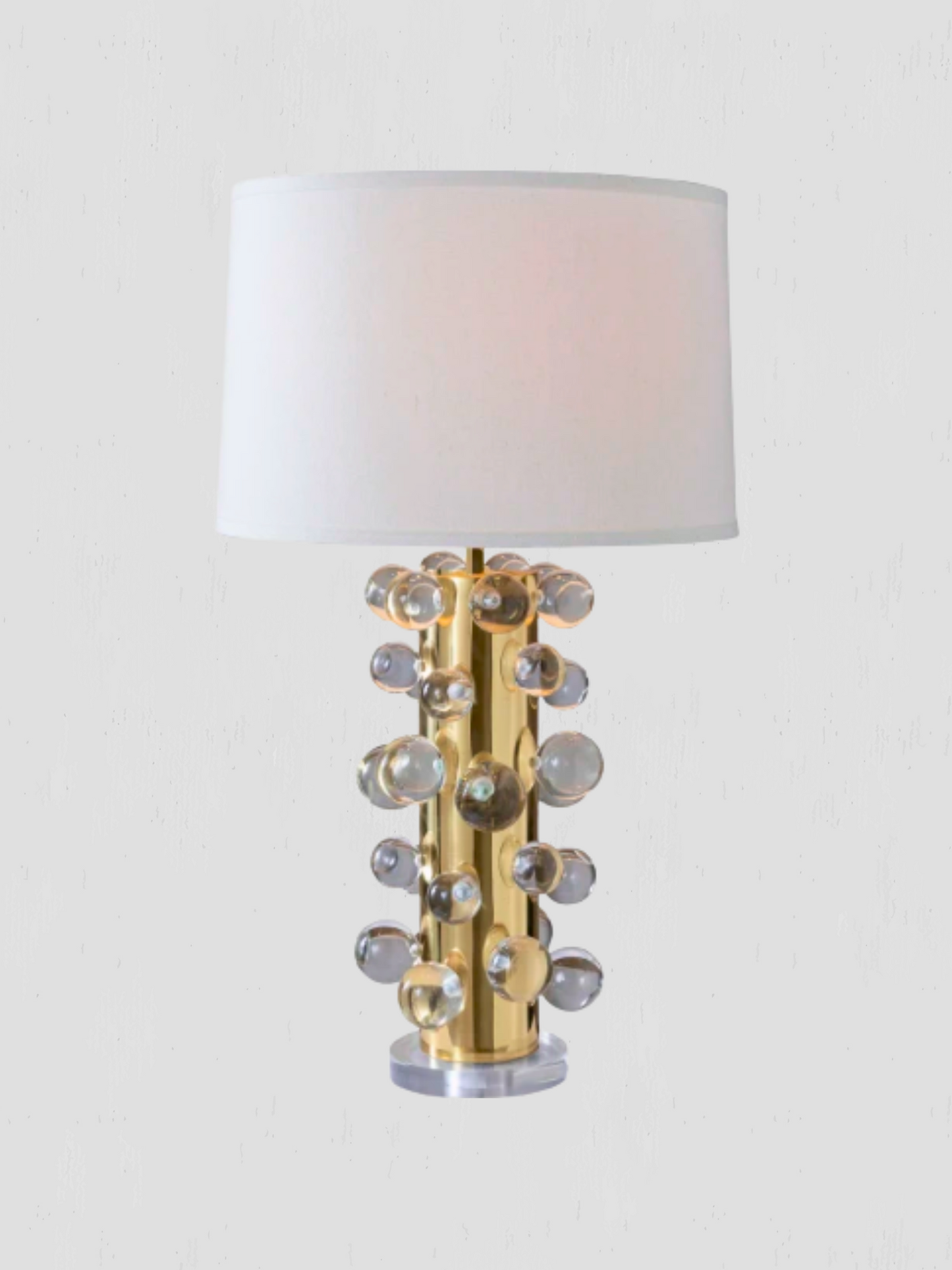 St. Lucia Gold & Lucite Table Lamp