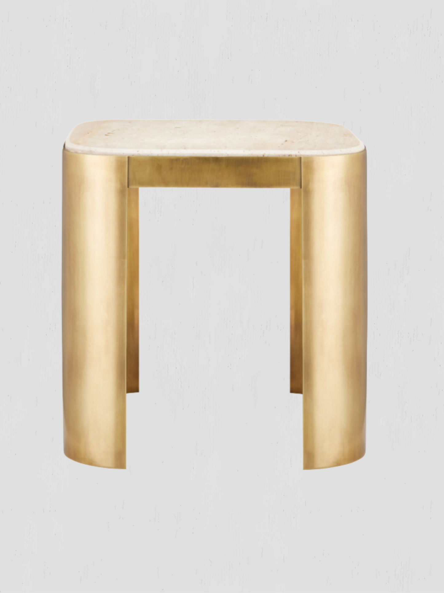 Sev Travertine Brass Table