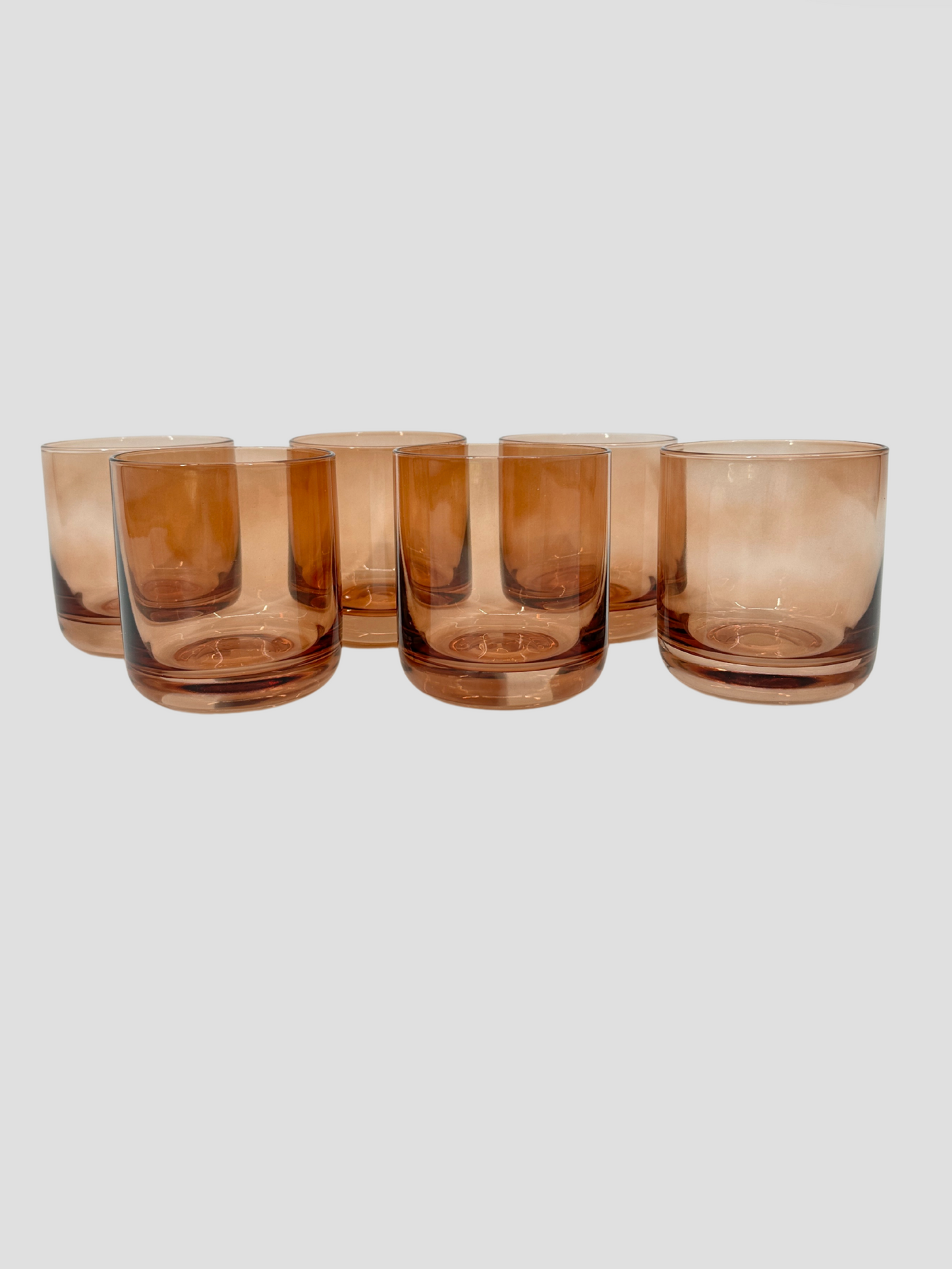 Muted Double Old Fashioned Glass Set of 6
