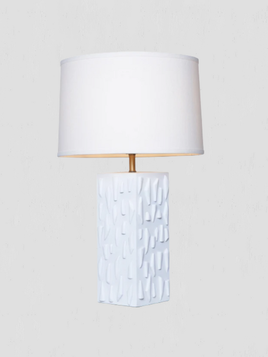 Atticus Chalk White Table Lamp