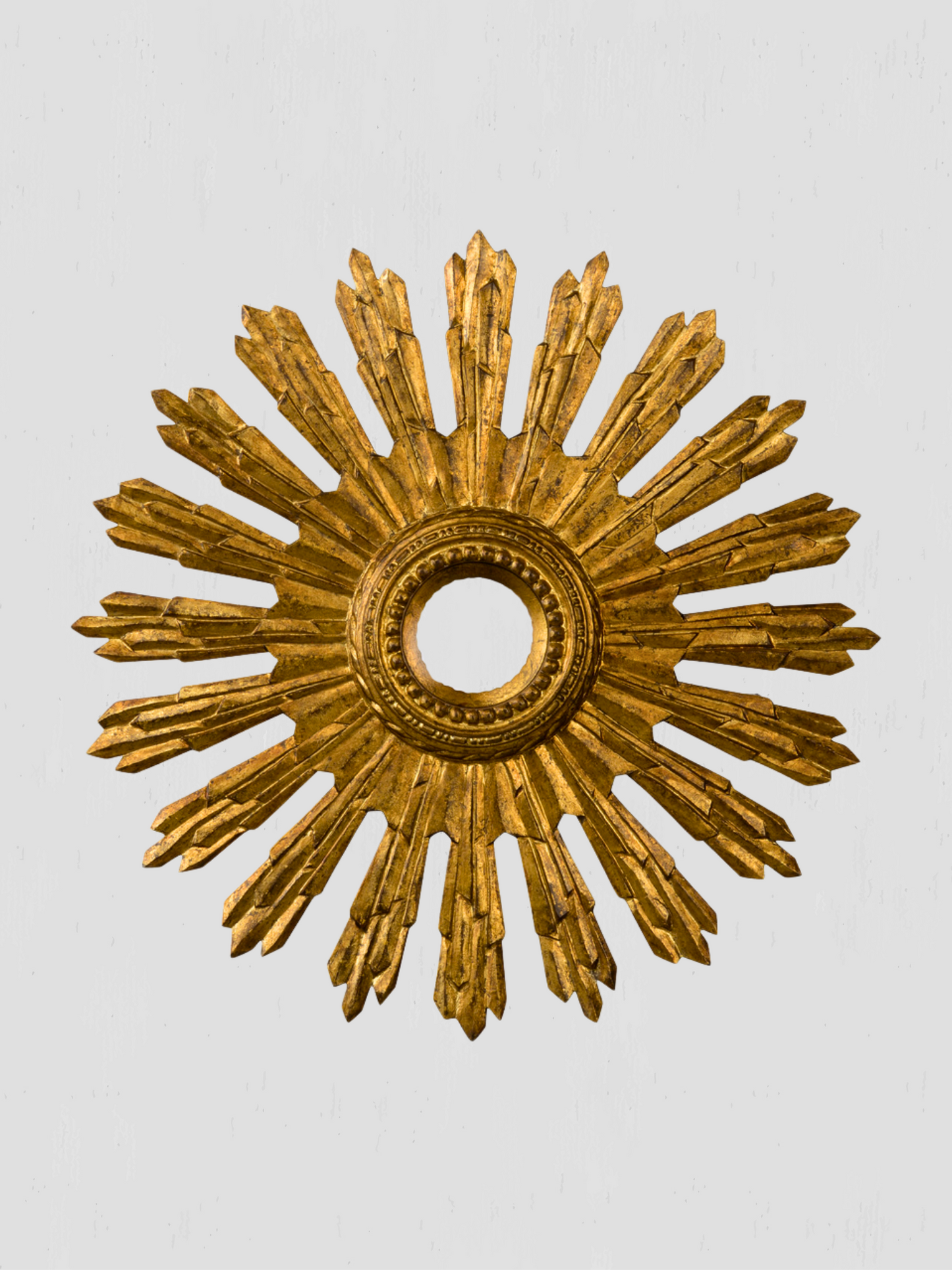 Aurora 31" Antique Gold Sunburst Mirror