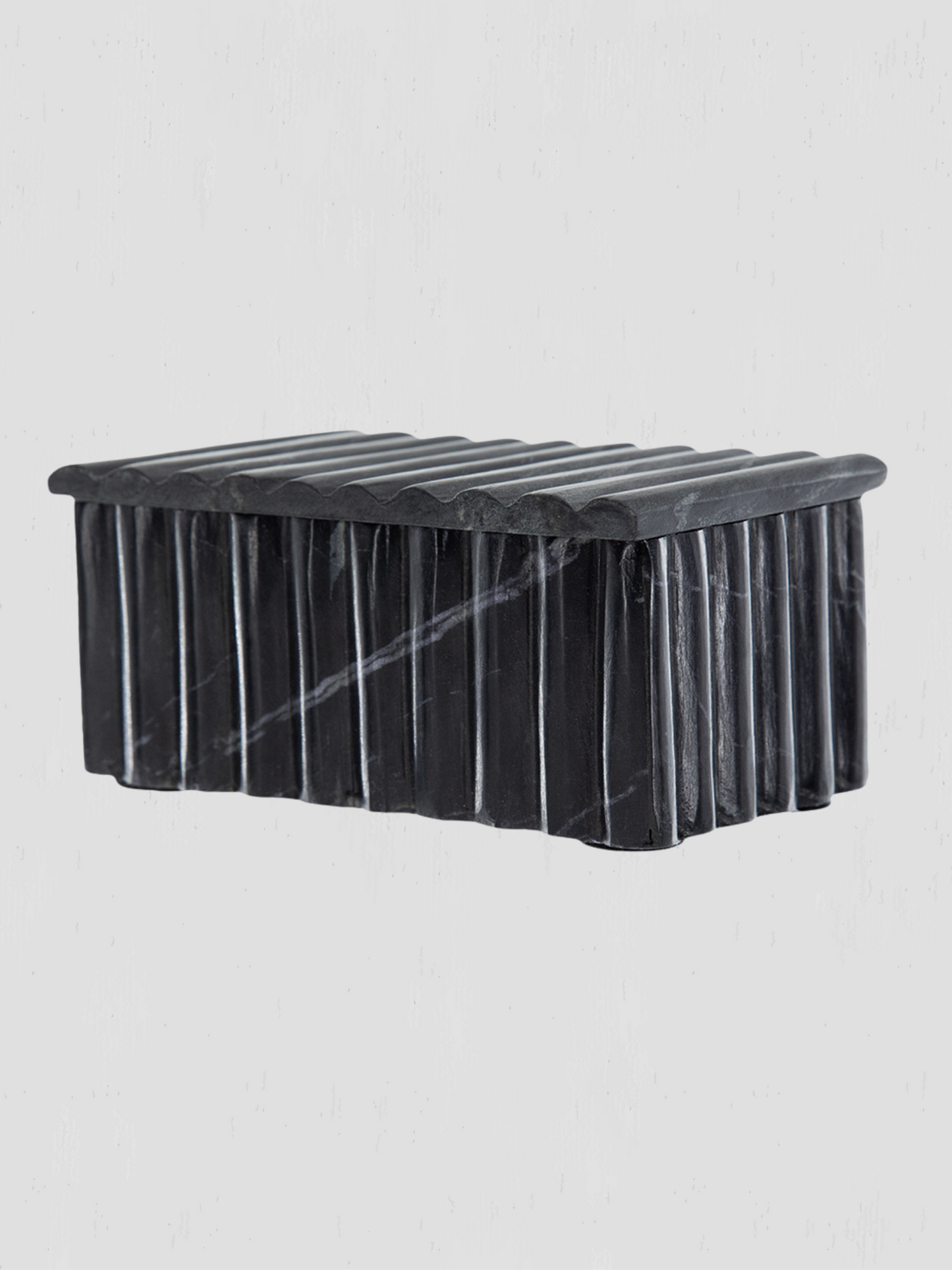 Black Marble Lidded Box