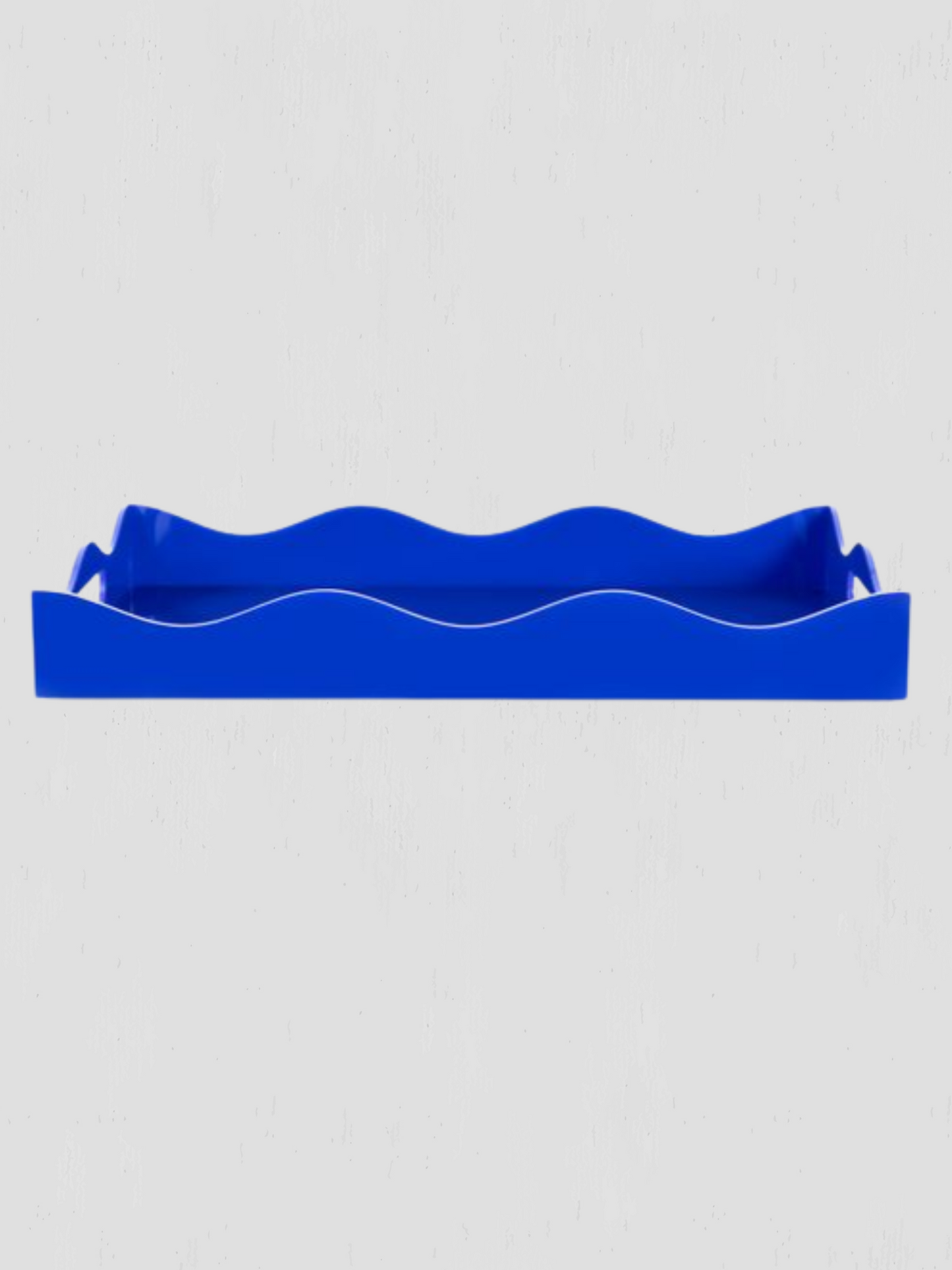 Scalloped Blue Acrylic Tray